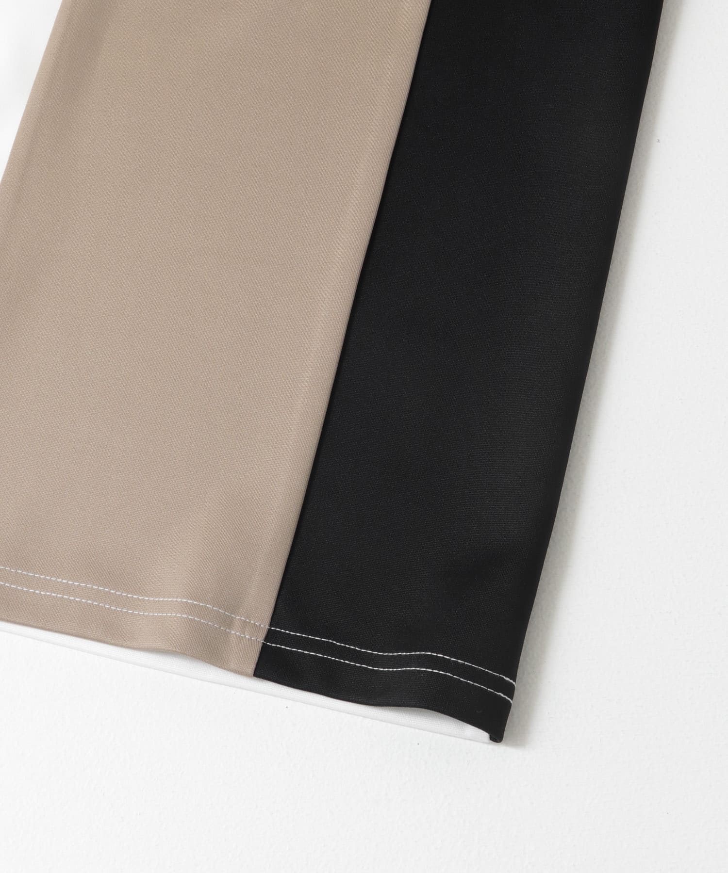 ポンチ切替ショートスリーブトップス BEG M