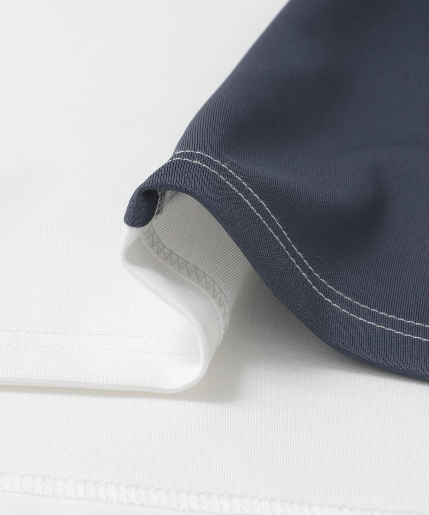 ポンチ切替ショートスリーブトップス NVY M