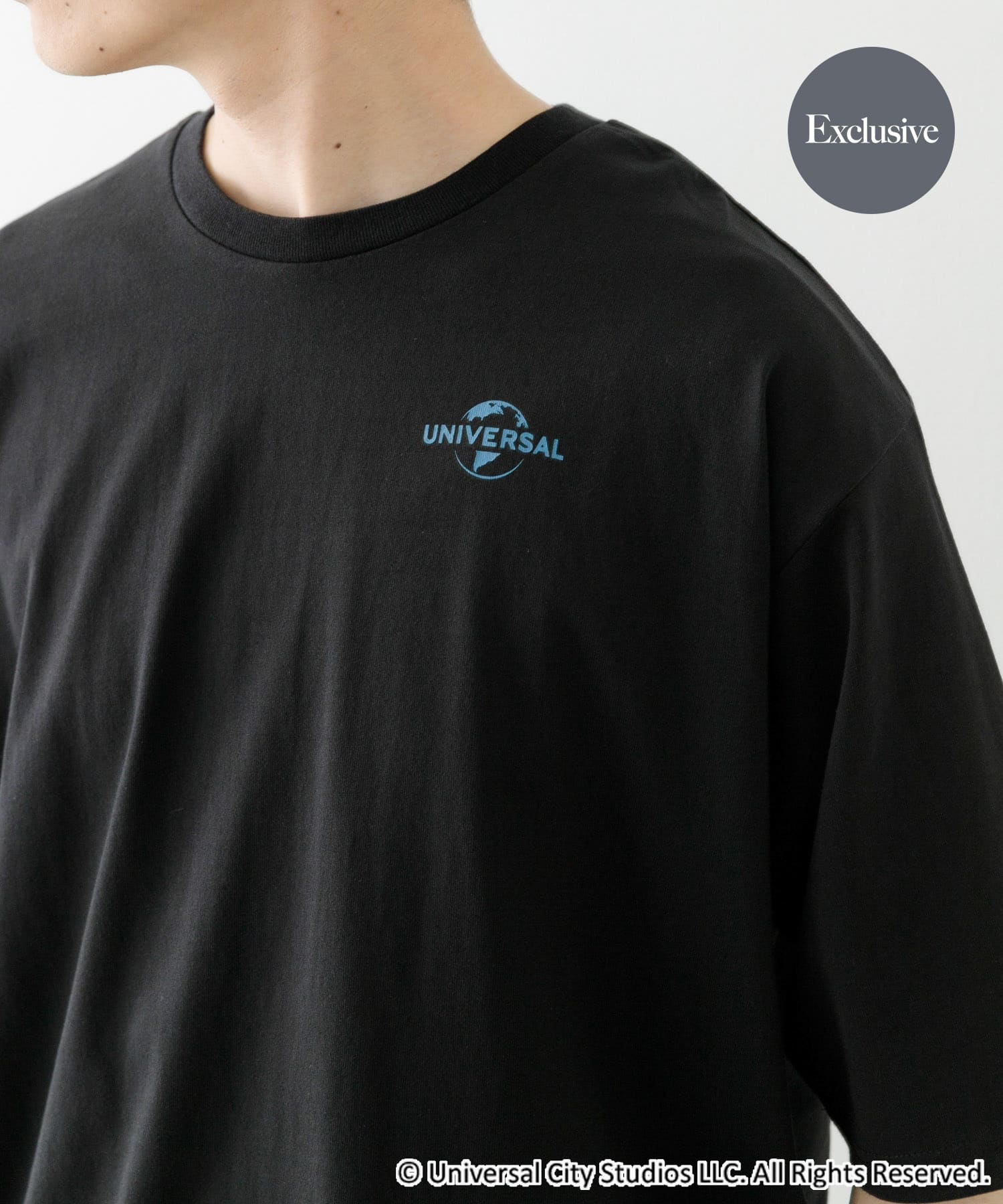 『別注』ワンポイント企業ロゴTシャツ UN/BK M