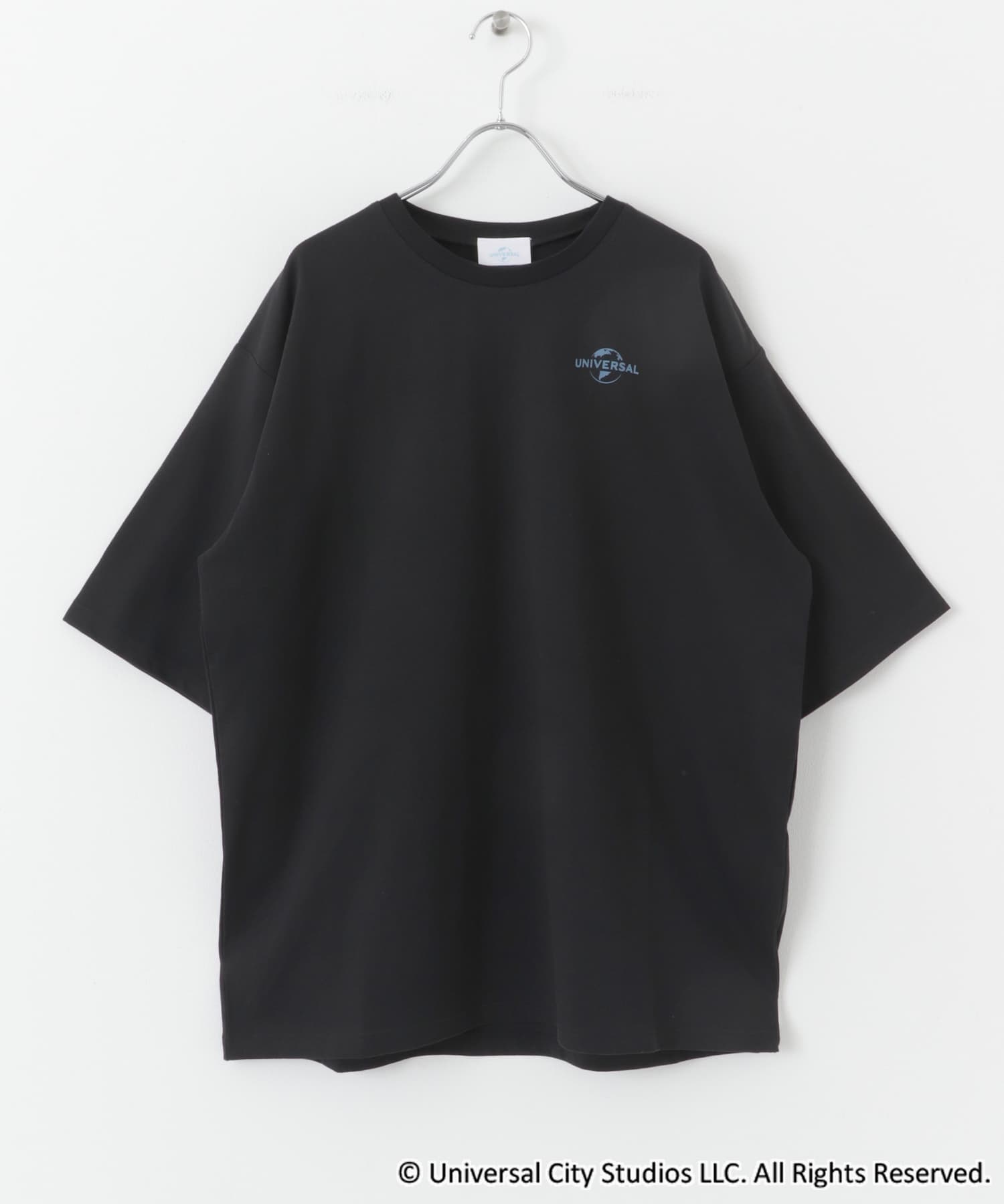 『別注』ワンポイント企業ロゴTシャツ UN/BK M