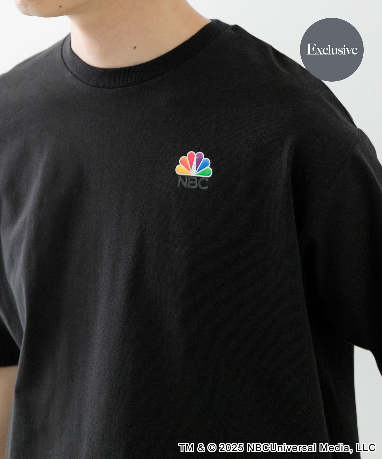 『別注』ワンポイント企業ロゴTシャツ NBC/BK M