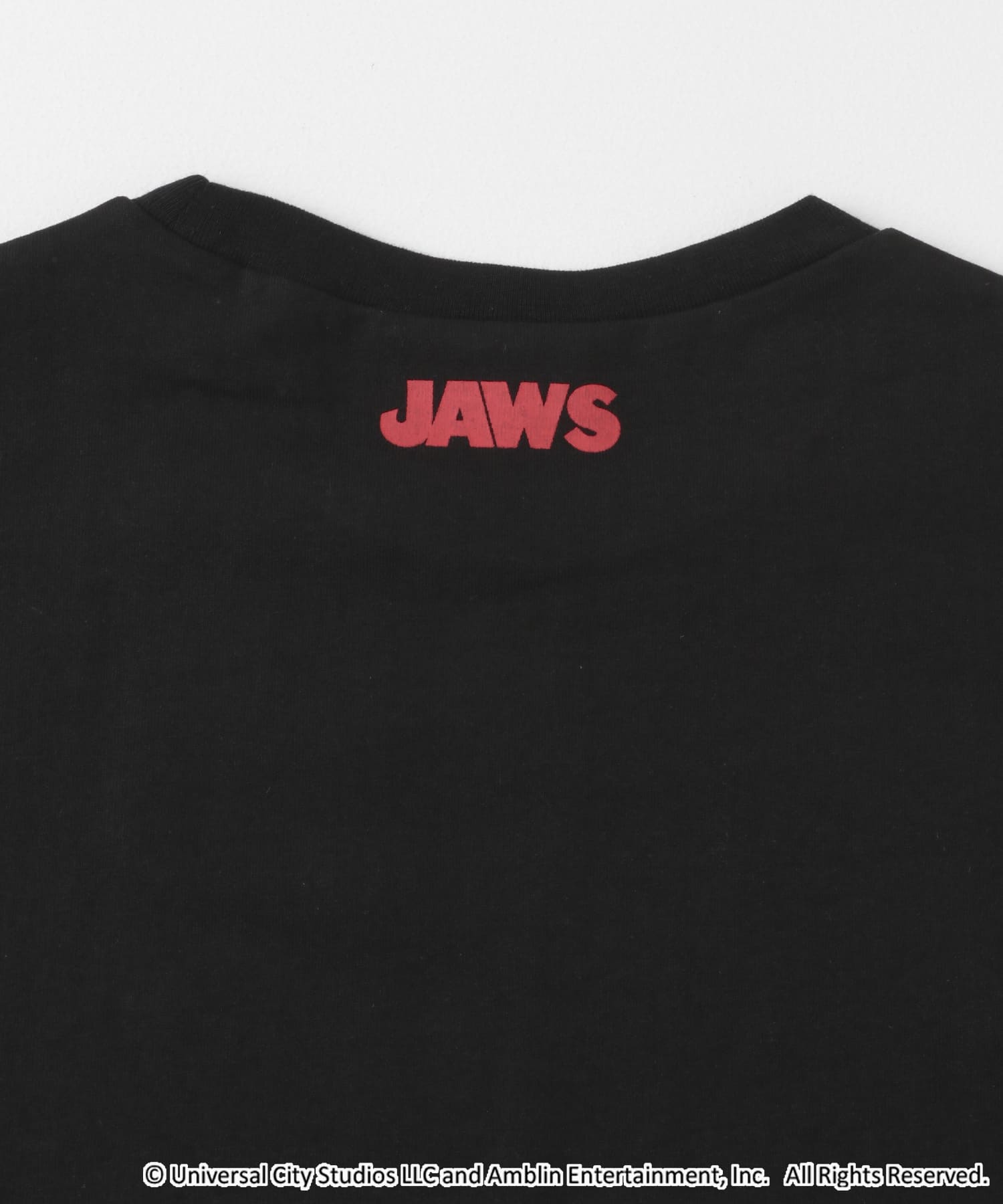 『別注』ホラーMOVIEプリントTシャツ JAWS BLK M