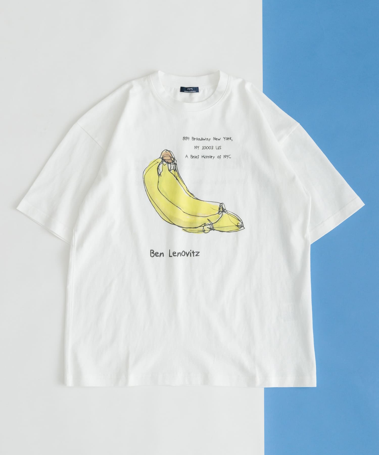 BEN LENOVITZ Fruit Print T-shirts(M BANANA WHT): トップス｜URBAN