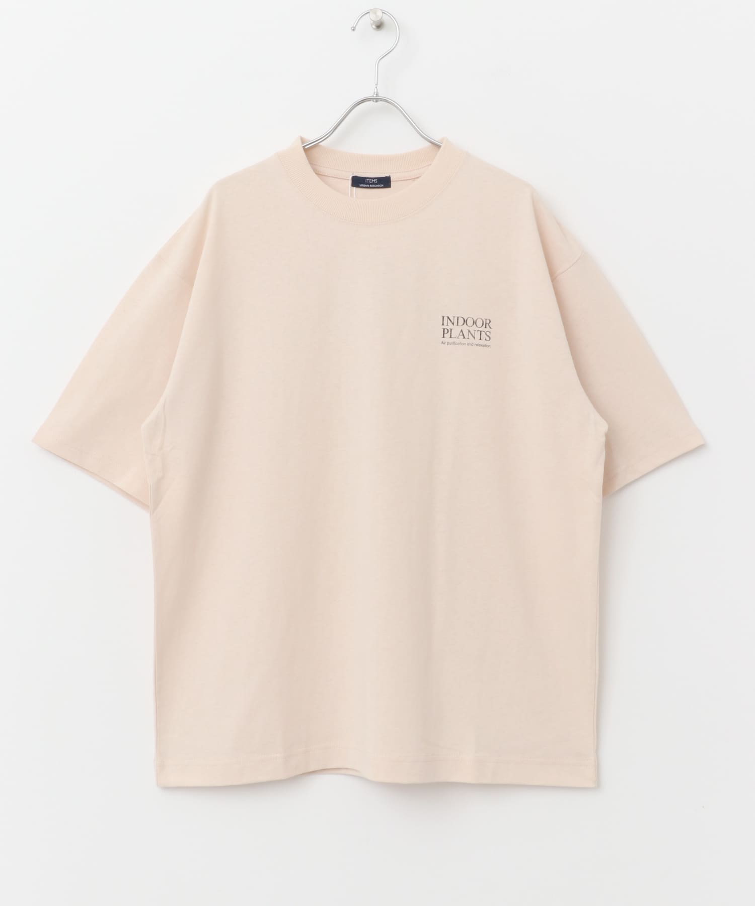 PlantsバックプリントusedライクTシャツ BEG M