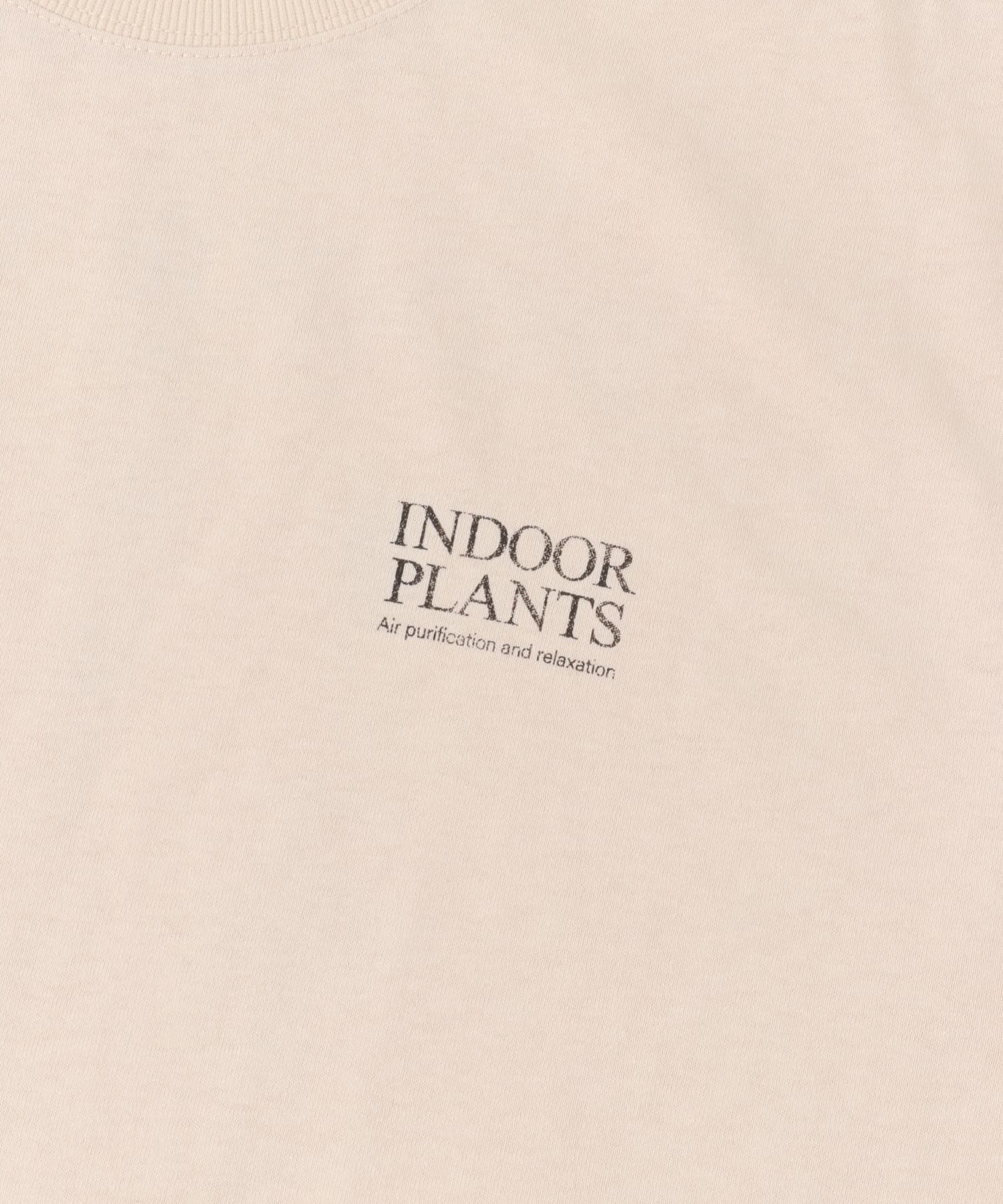 PlantsバックプリントusedライクTシャツ BEG M