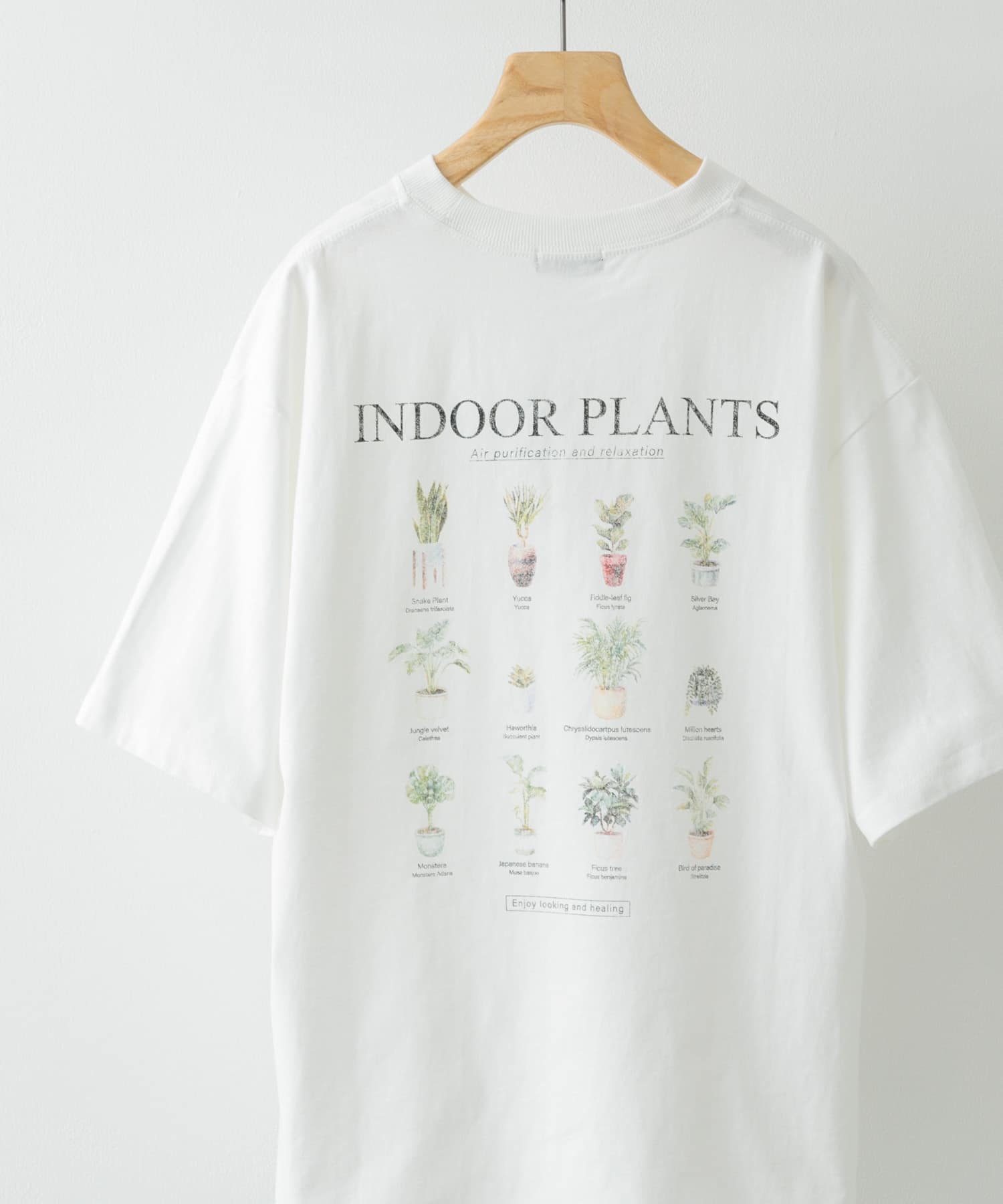 PlantsバックプリントusedライクTシャツ