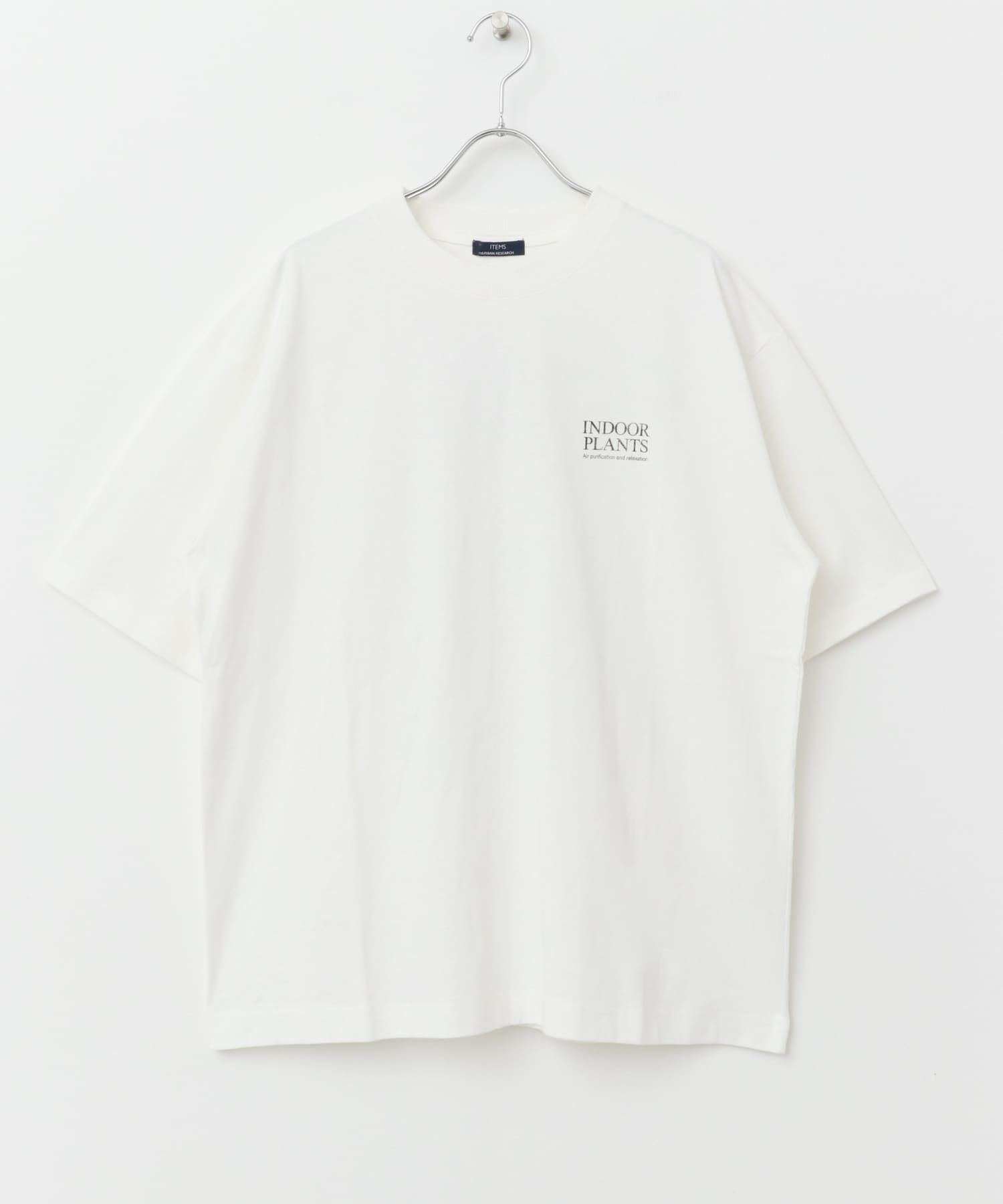 PlantsバックプリントusedライクTシャツ WHT M
