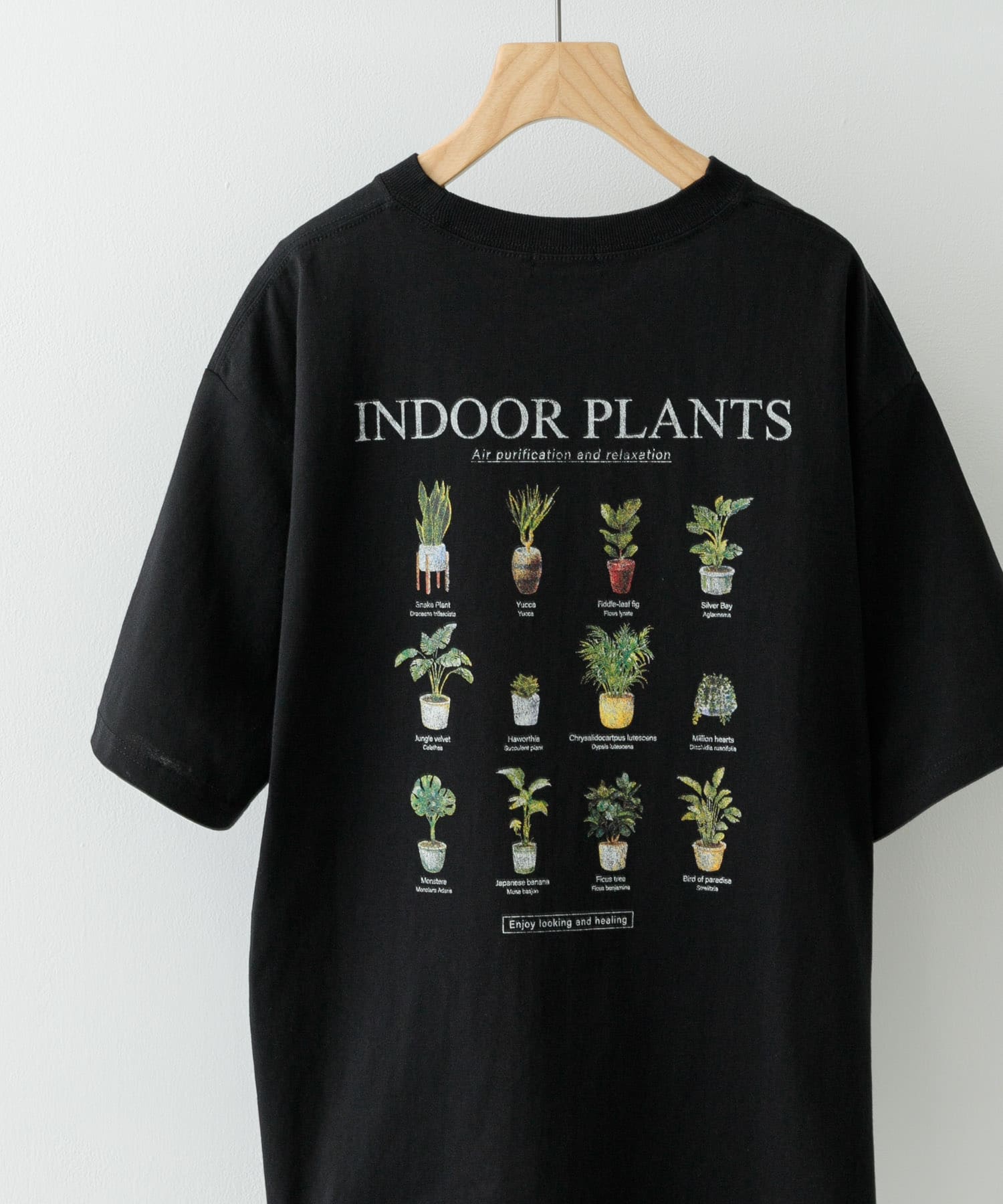 PlantsバックプリントusedライクTシャツ