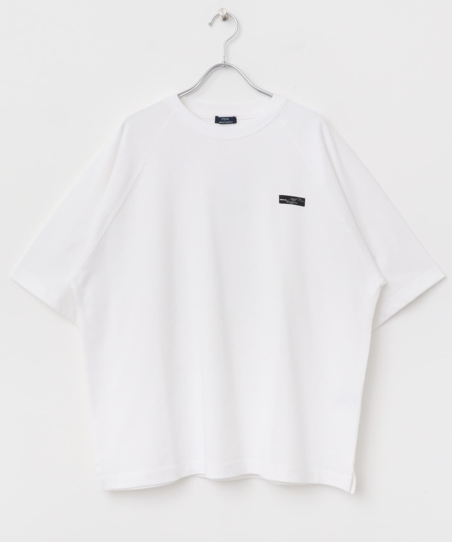 ヘビーウェイト天竺ラグランTシャツ WHT M