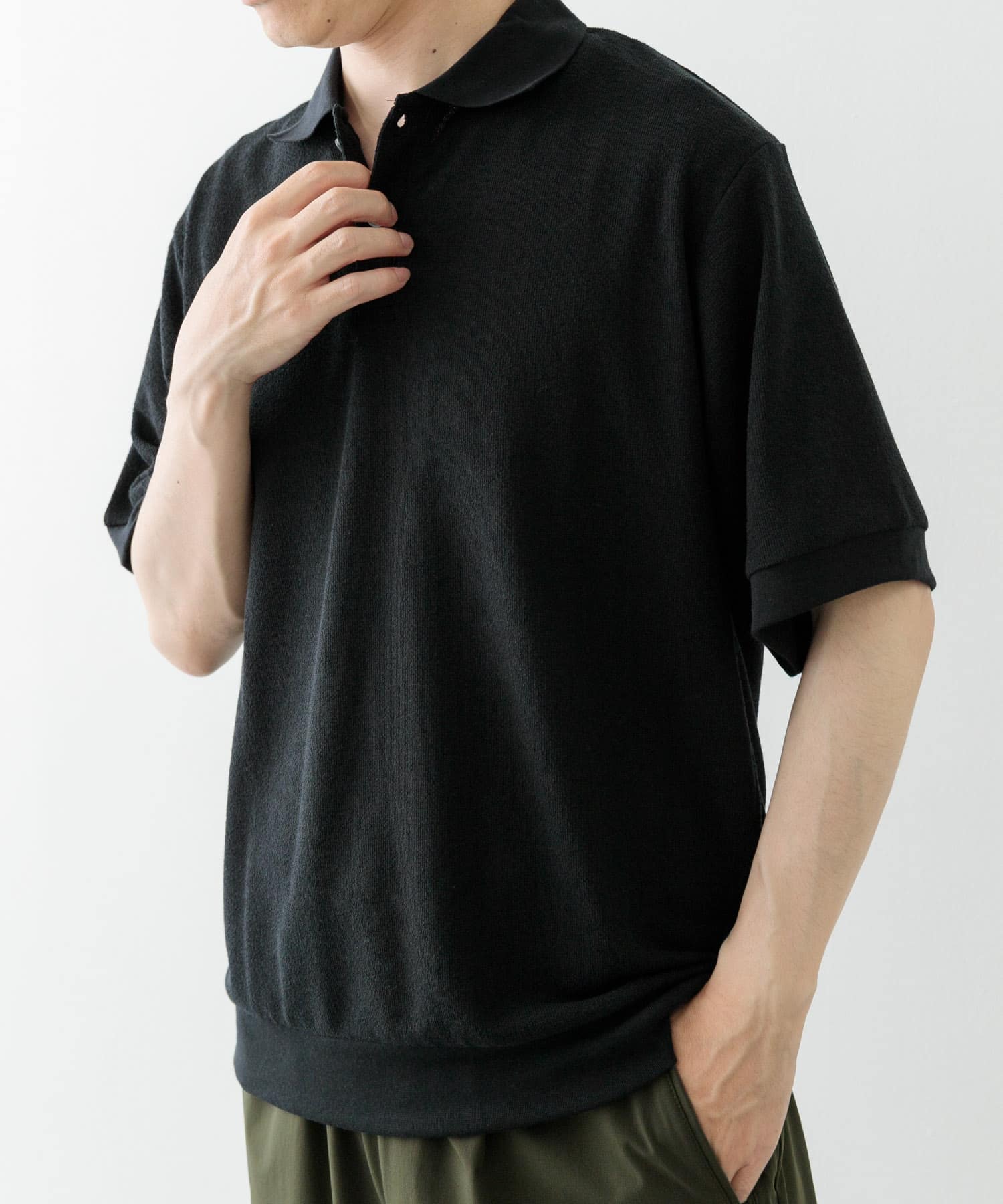 クレープジョーゼットポロシャツ(M KHK): トップス｜URBAN RESEARCH