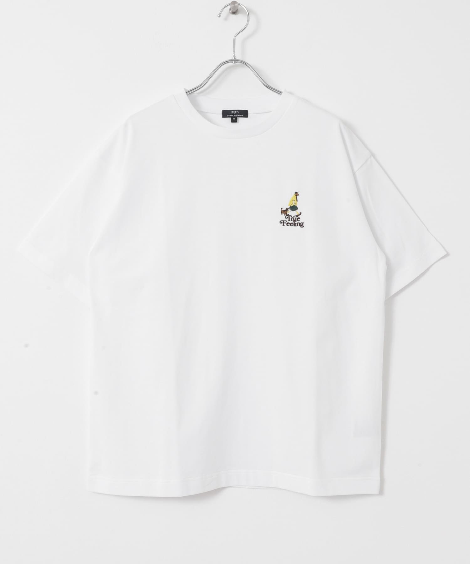 ojisampo 刺繍Tシャツ WHT M