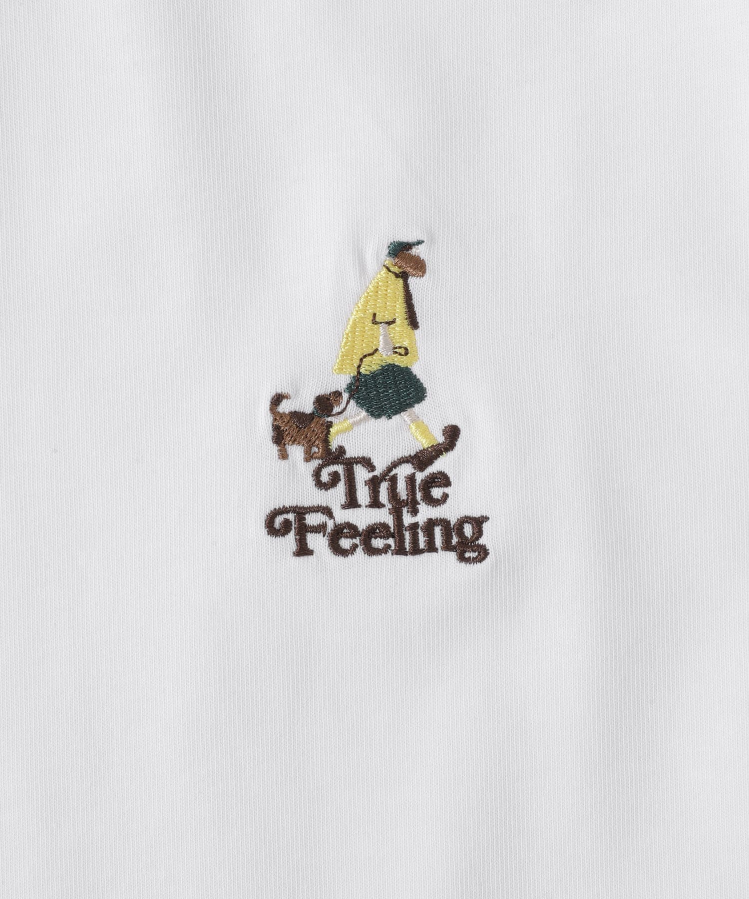 ojisampo 刺繍Tシャツ WHT M