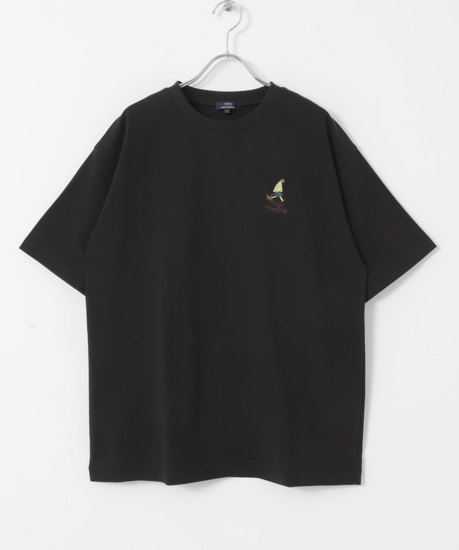 ojisampo 刺繍Tシャツ BLK M
