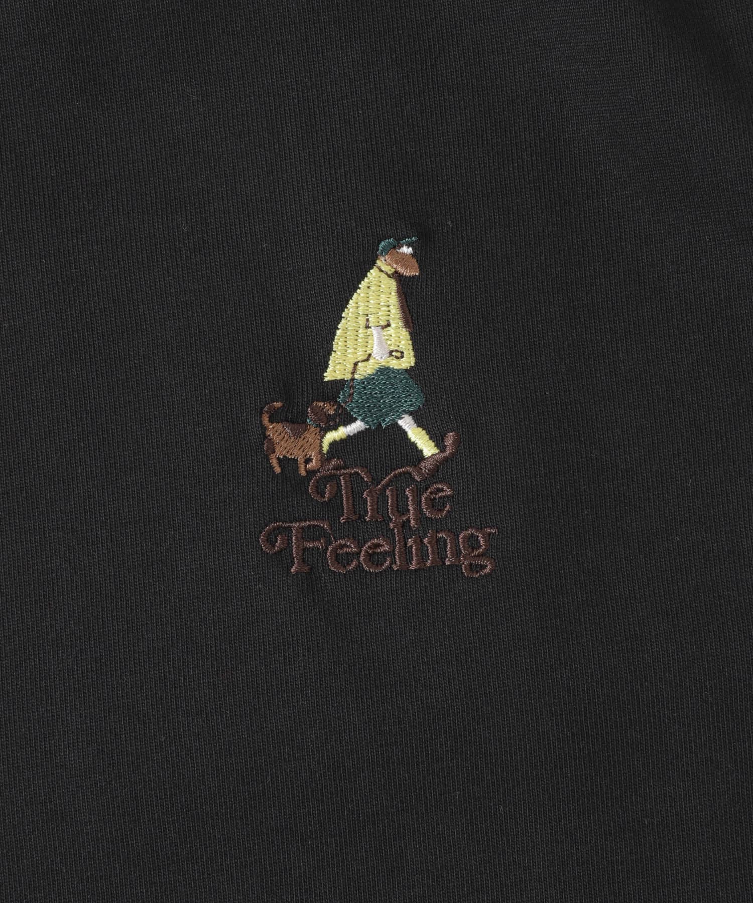 ojisampo 刺繍Tシャツ BLK M