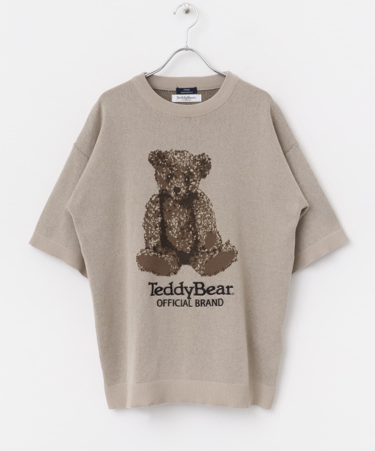 Teddy Bear クルーネックサマーニット BEG M