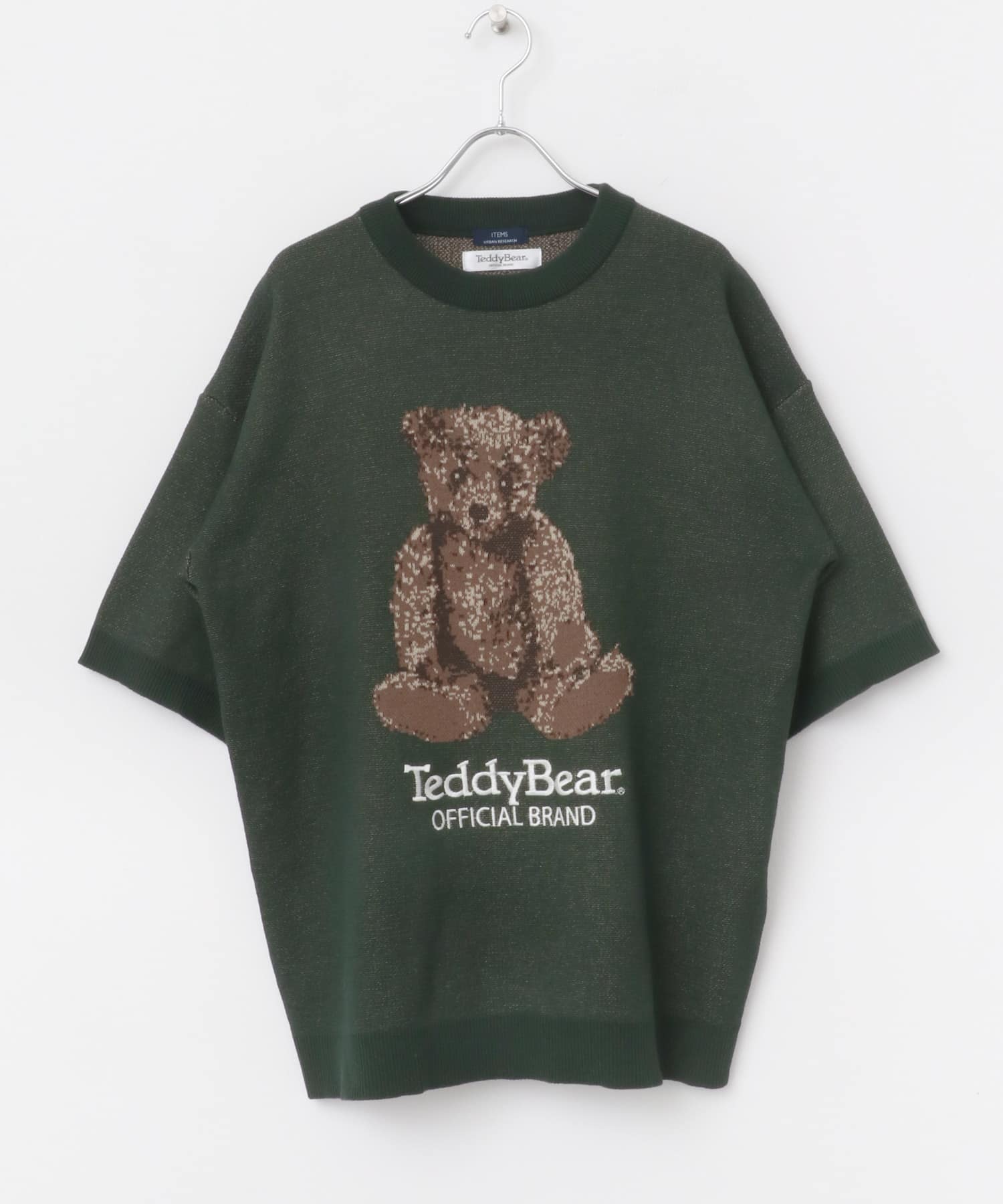 Teddy Bear クルーネックサマーニット GRN M