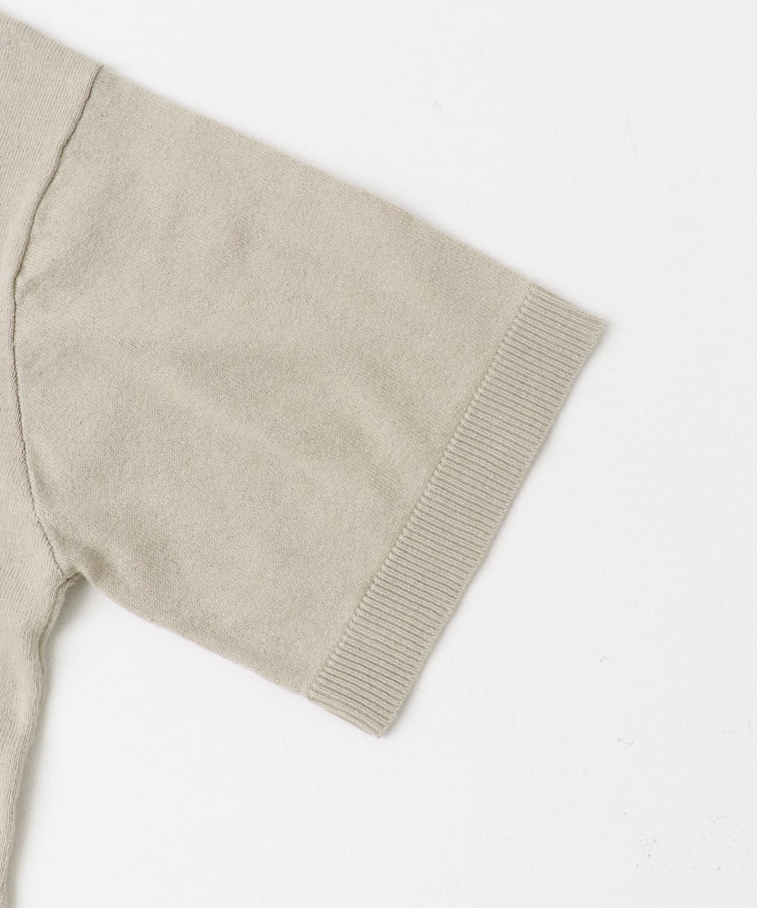 コットンリネンクルーネックサマーニット IVO M