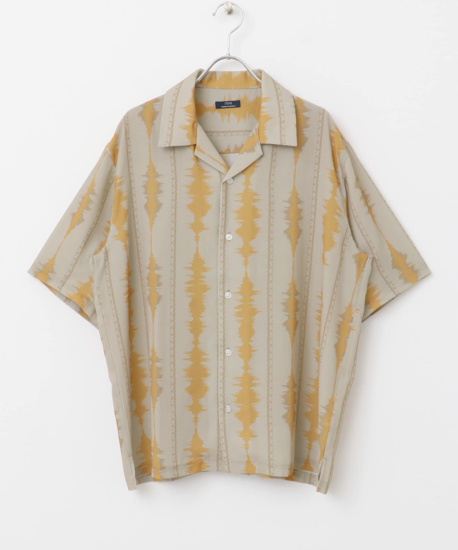 デジタルストライププリント半袖シャツ MOC M