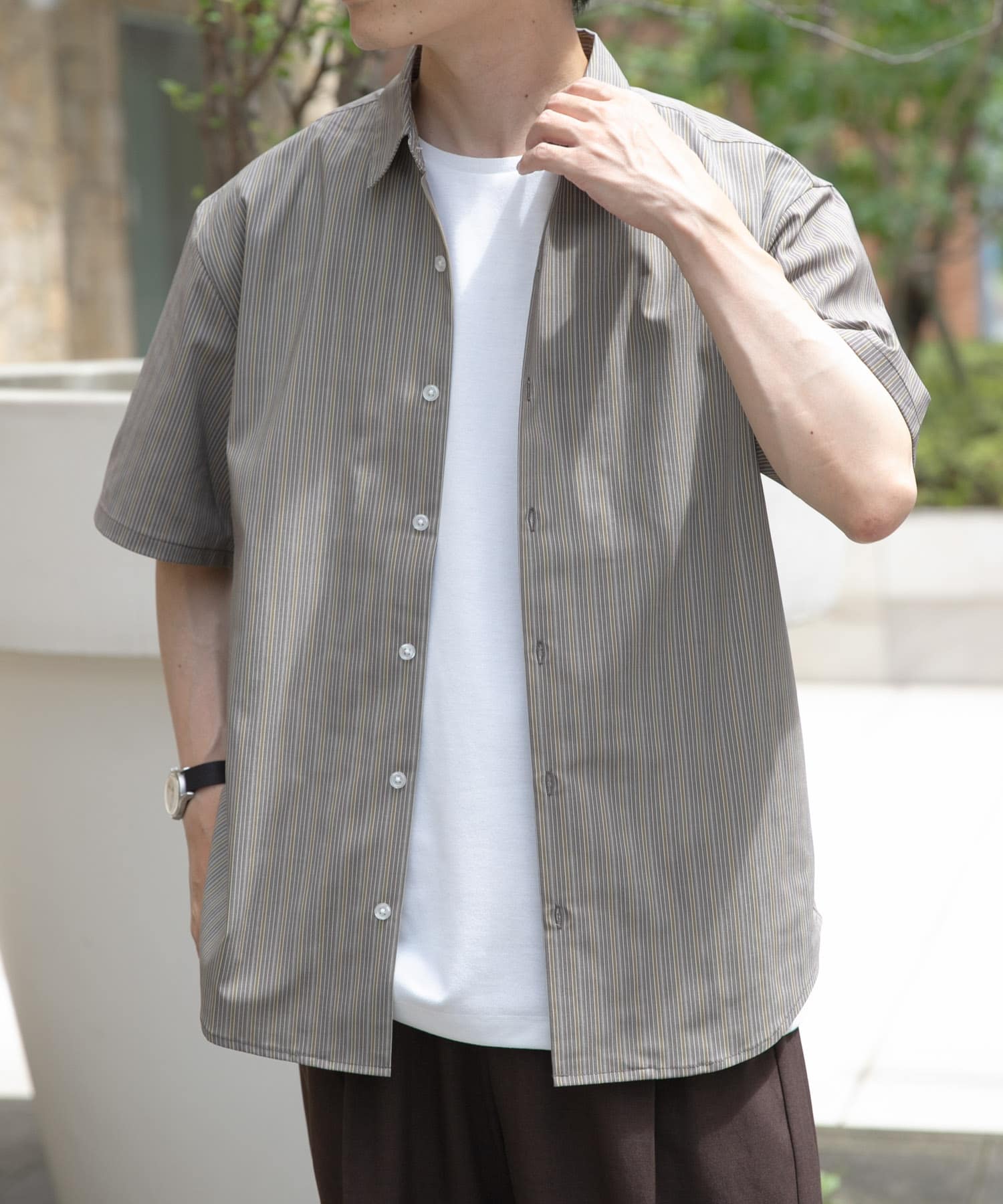 Multi Stripes R.Collar shirts