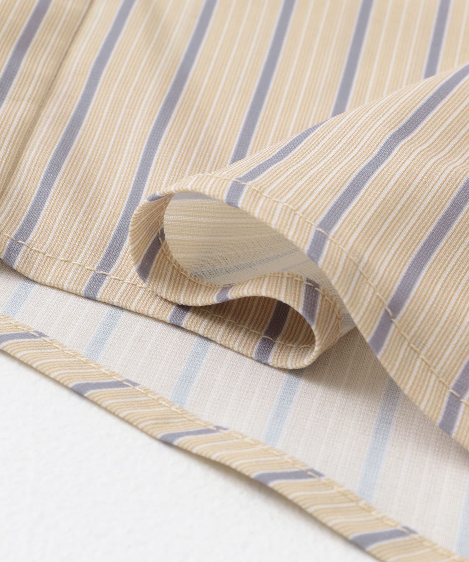 Multi Stripes R.Collar shirts BEG M