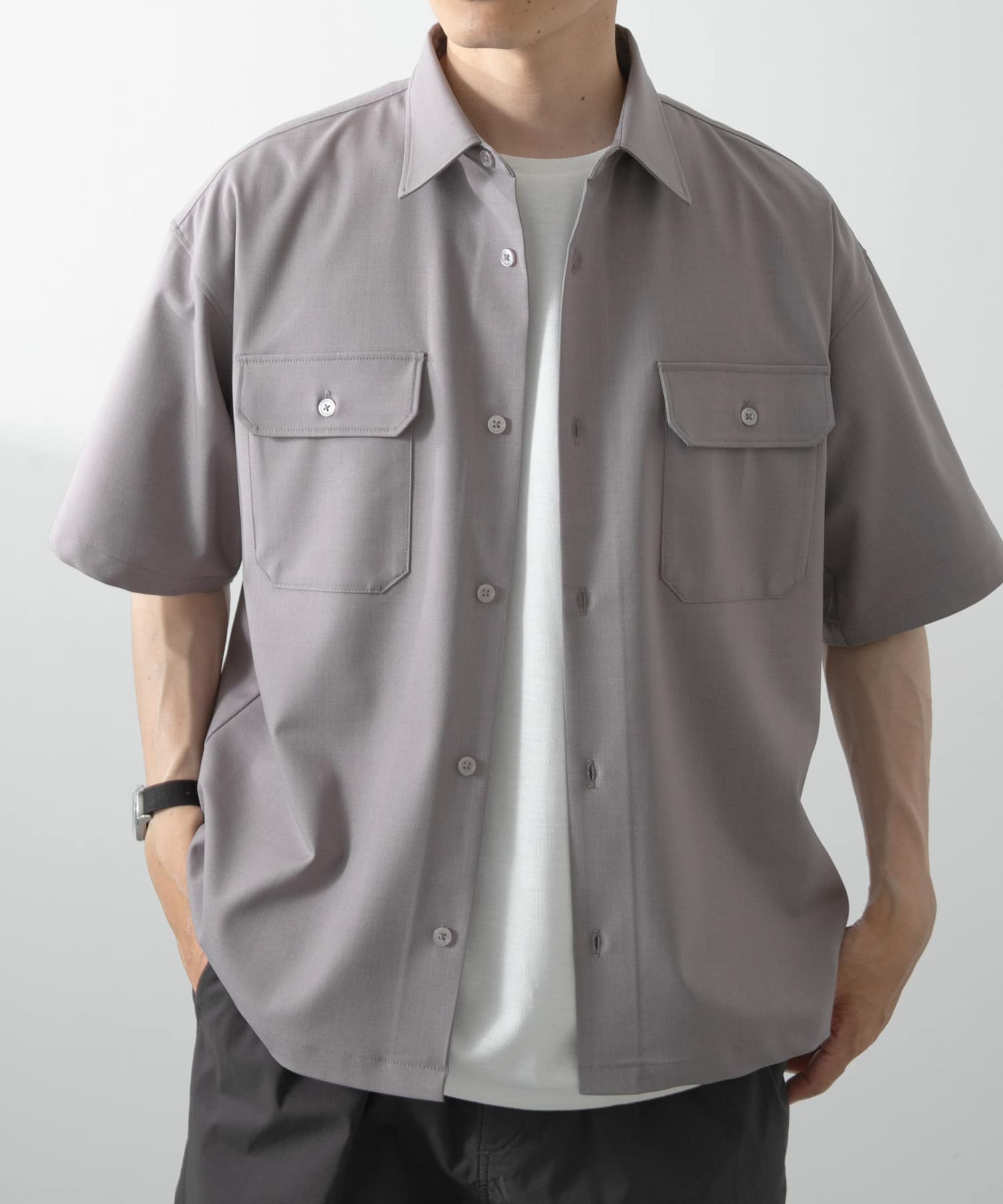 ダブルポケットワークショートスリーブシャツ