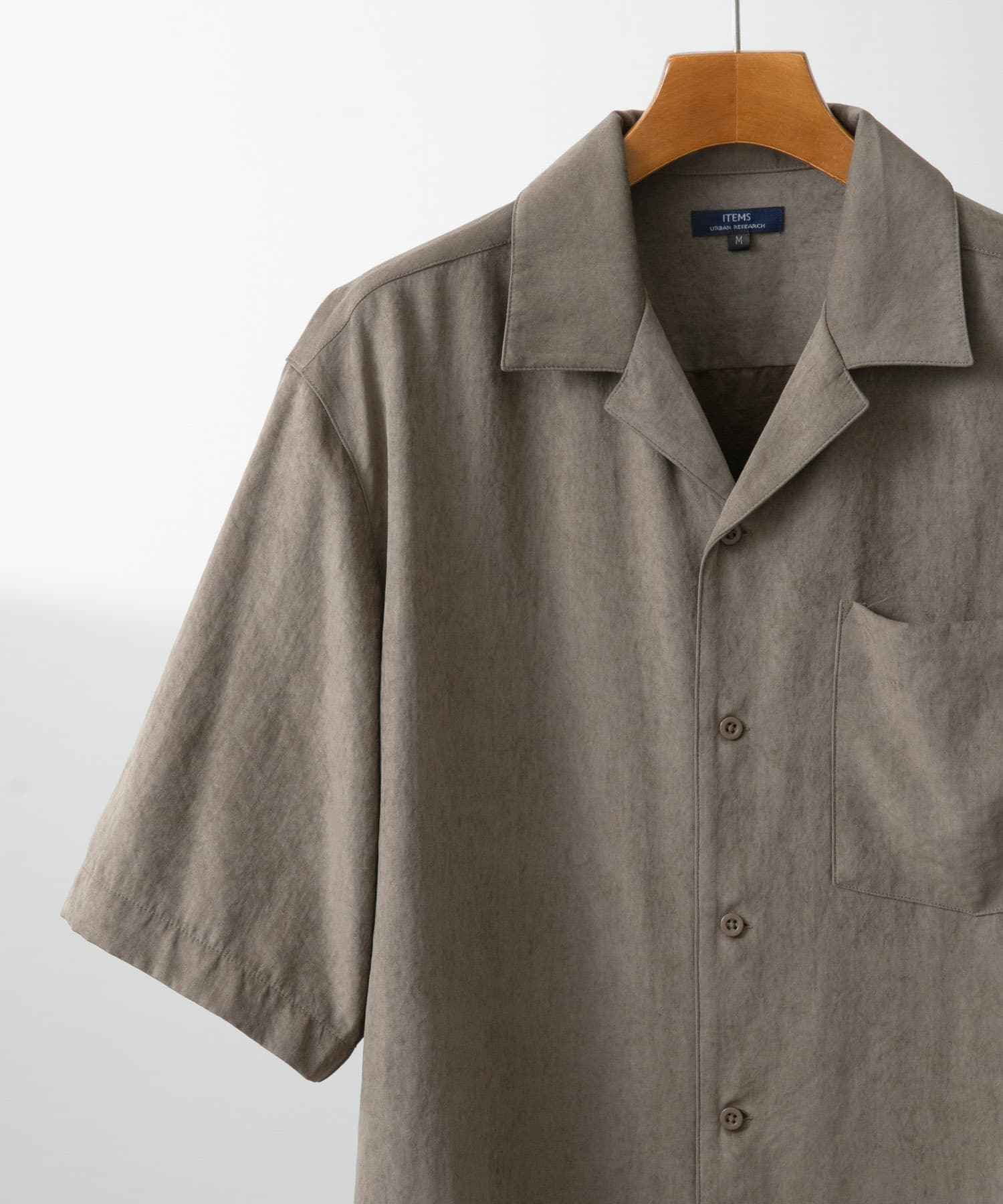 F.S.オープンカラー半袖シャツ