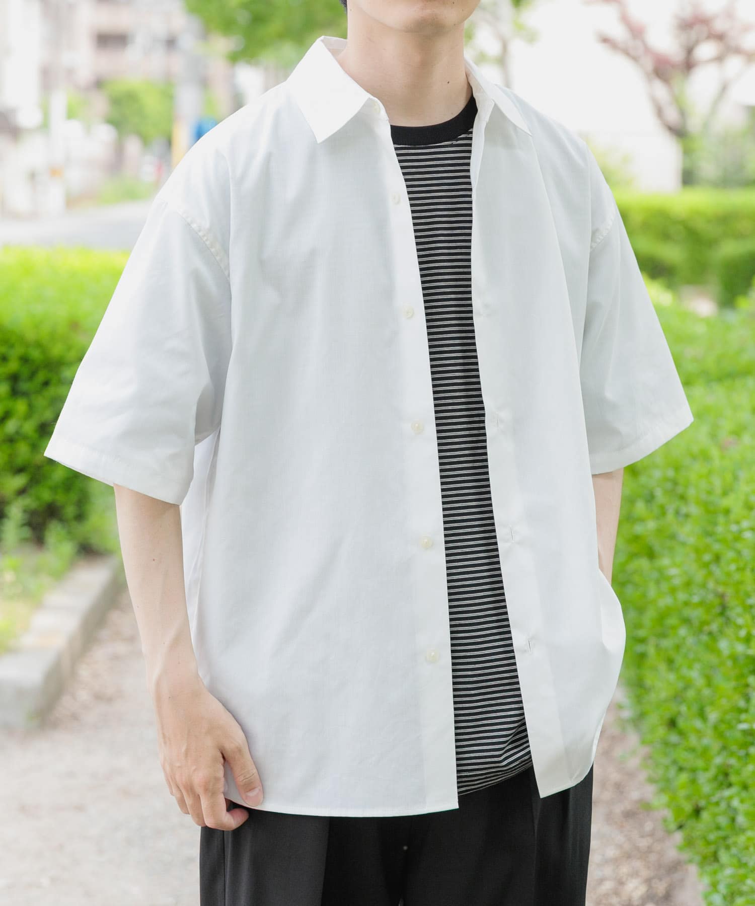 抗菌防臭ブロードショートスリーブシャツ