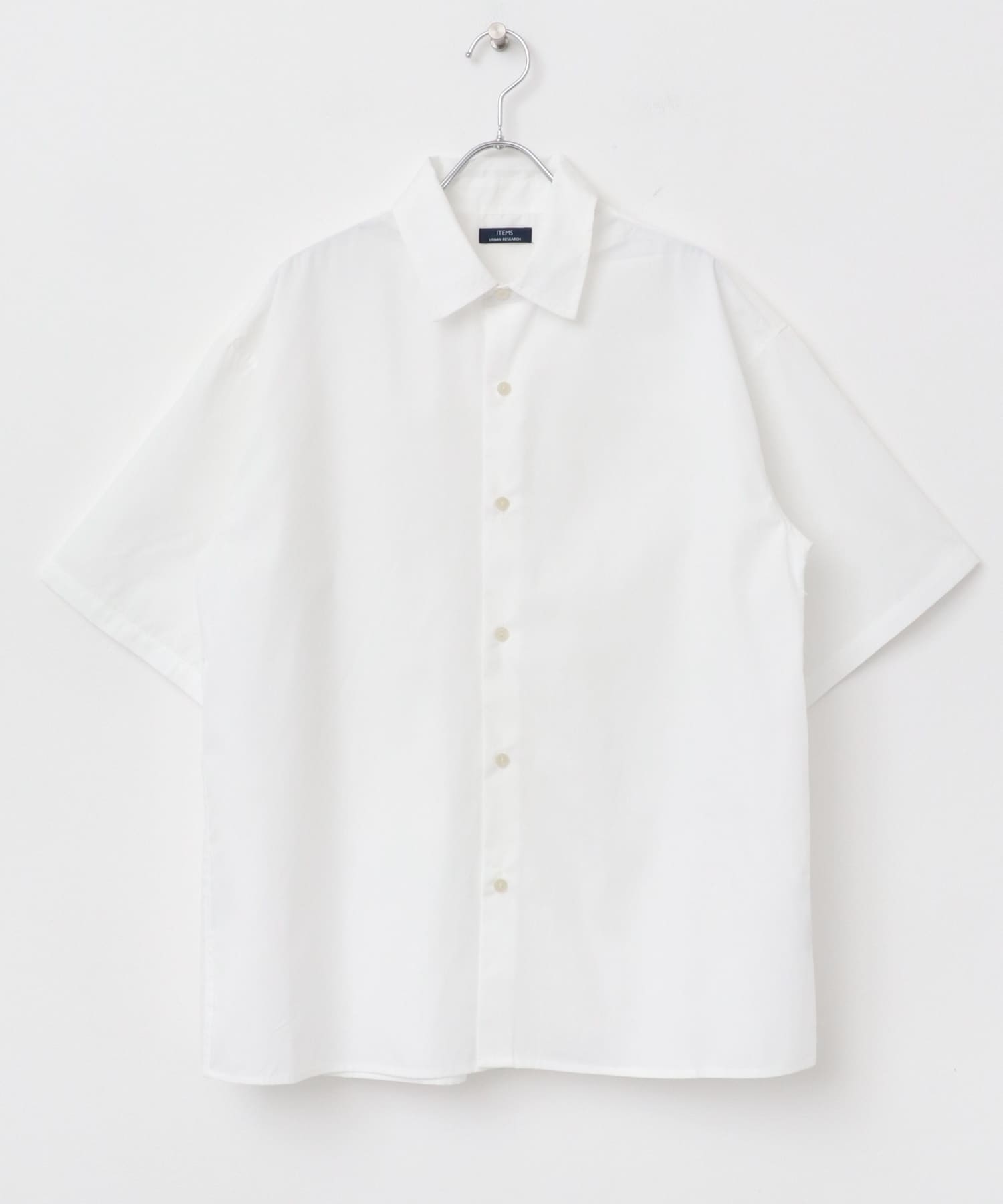 抗菌防臭ブロードショートスリーブシャツ WHT M