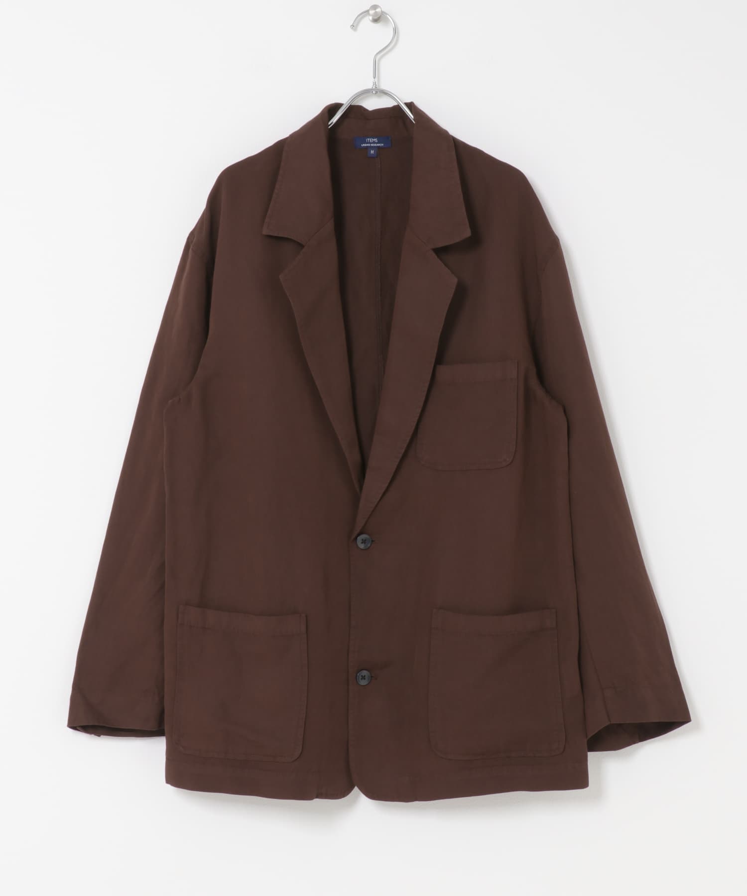 Linen Blend Tailored Shirts Jacket BRN M