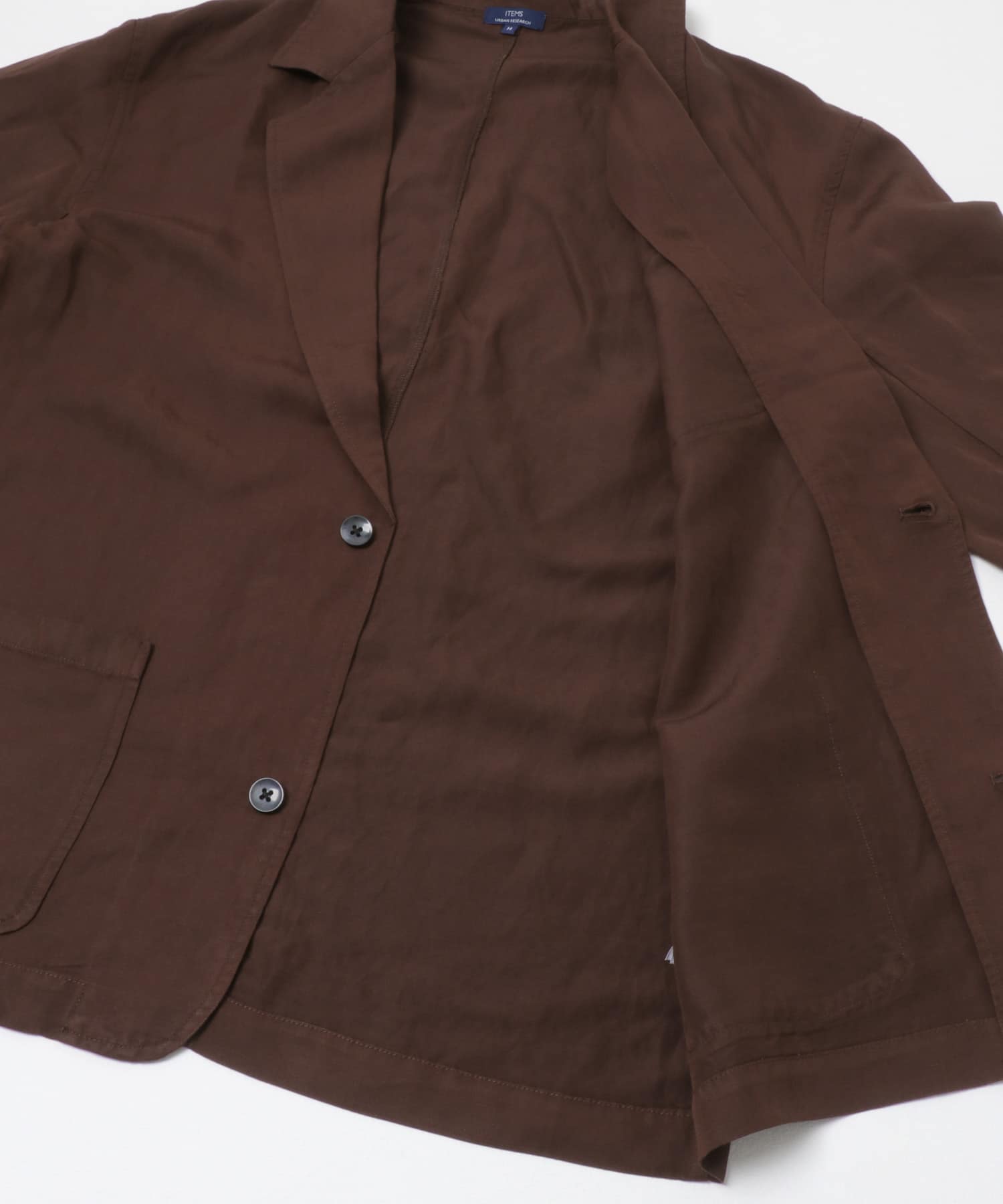 Linen Blend Tailored Shirts Jacket BRN M