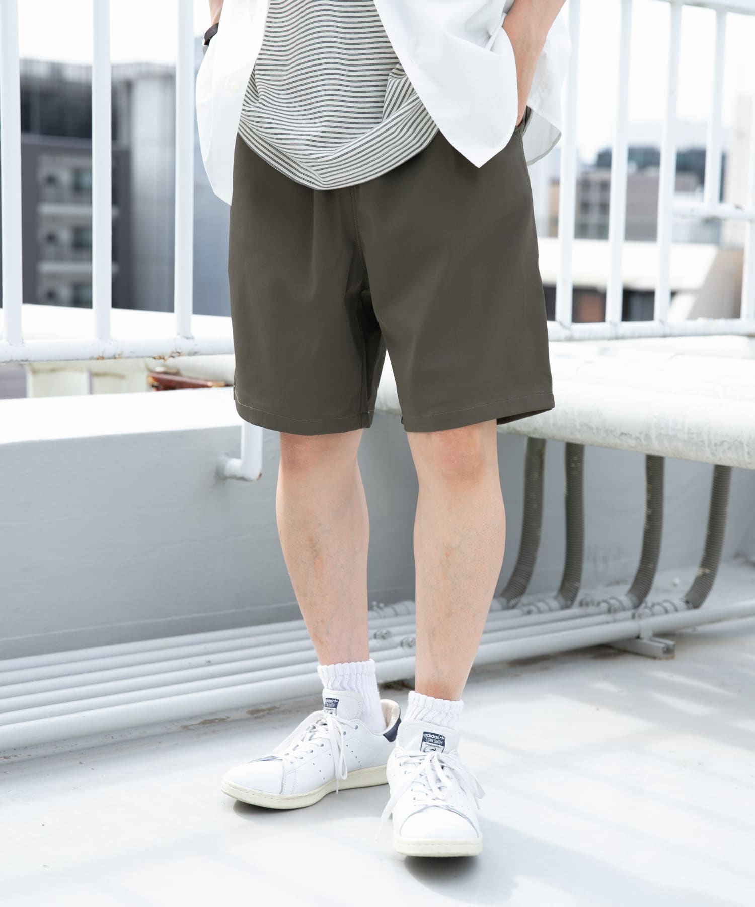 マシンウォッシャブルピケイージーショーツ