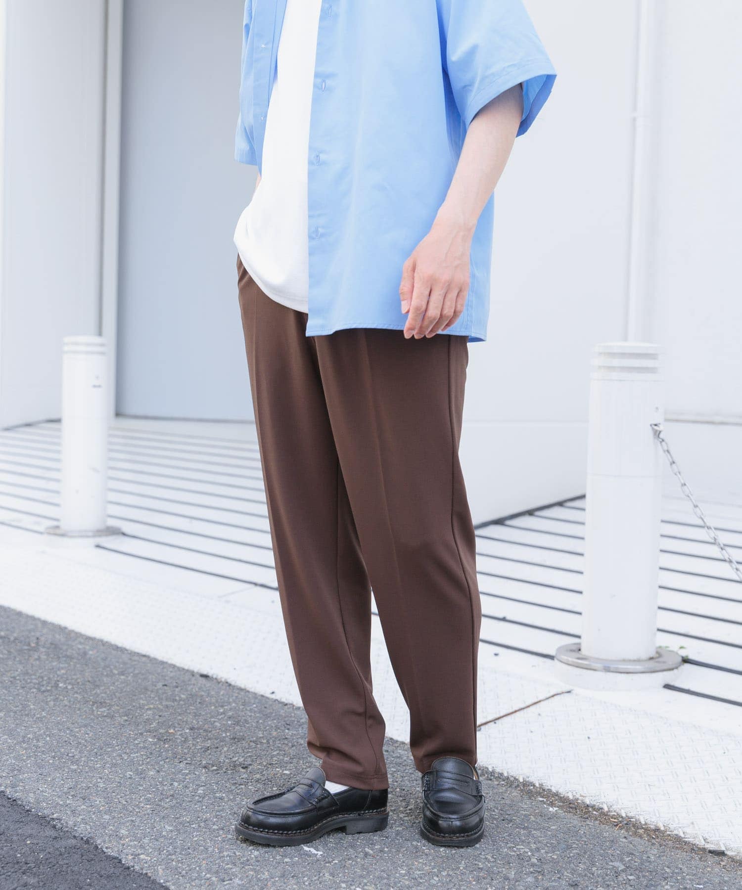 FREEMANS SPORTING CLUB BLEECKER TROUSERS(S 51ネイビー): ボトム