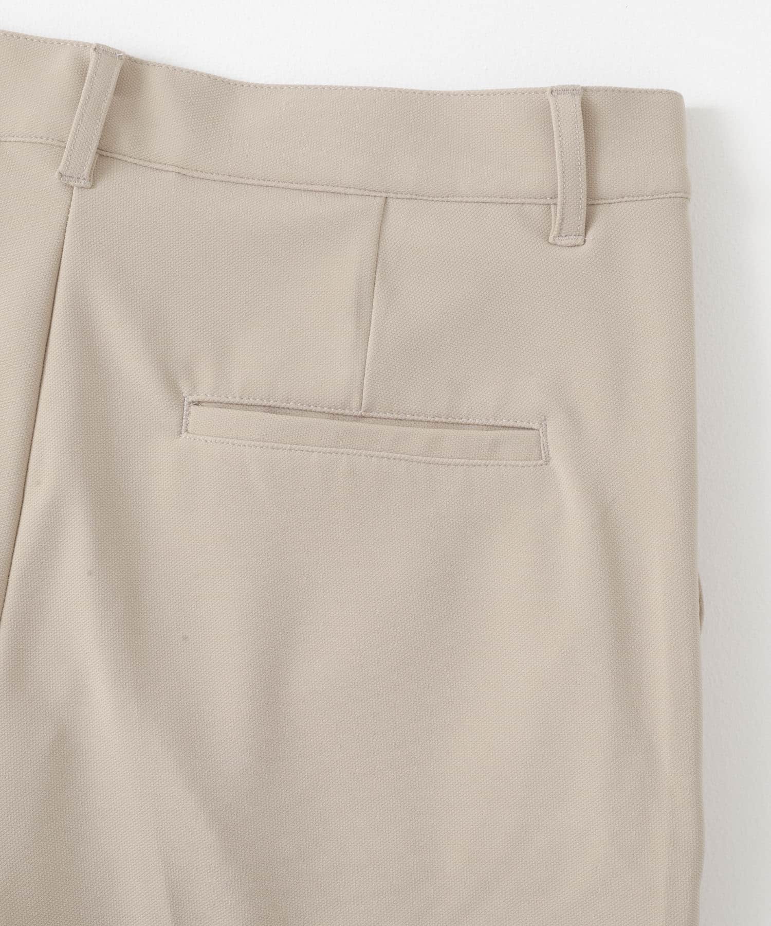 1-tuck スリムフィットスラックス BEG M