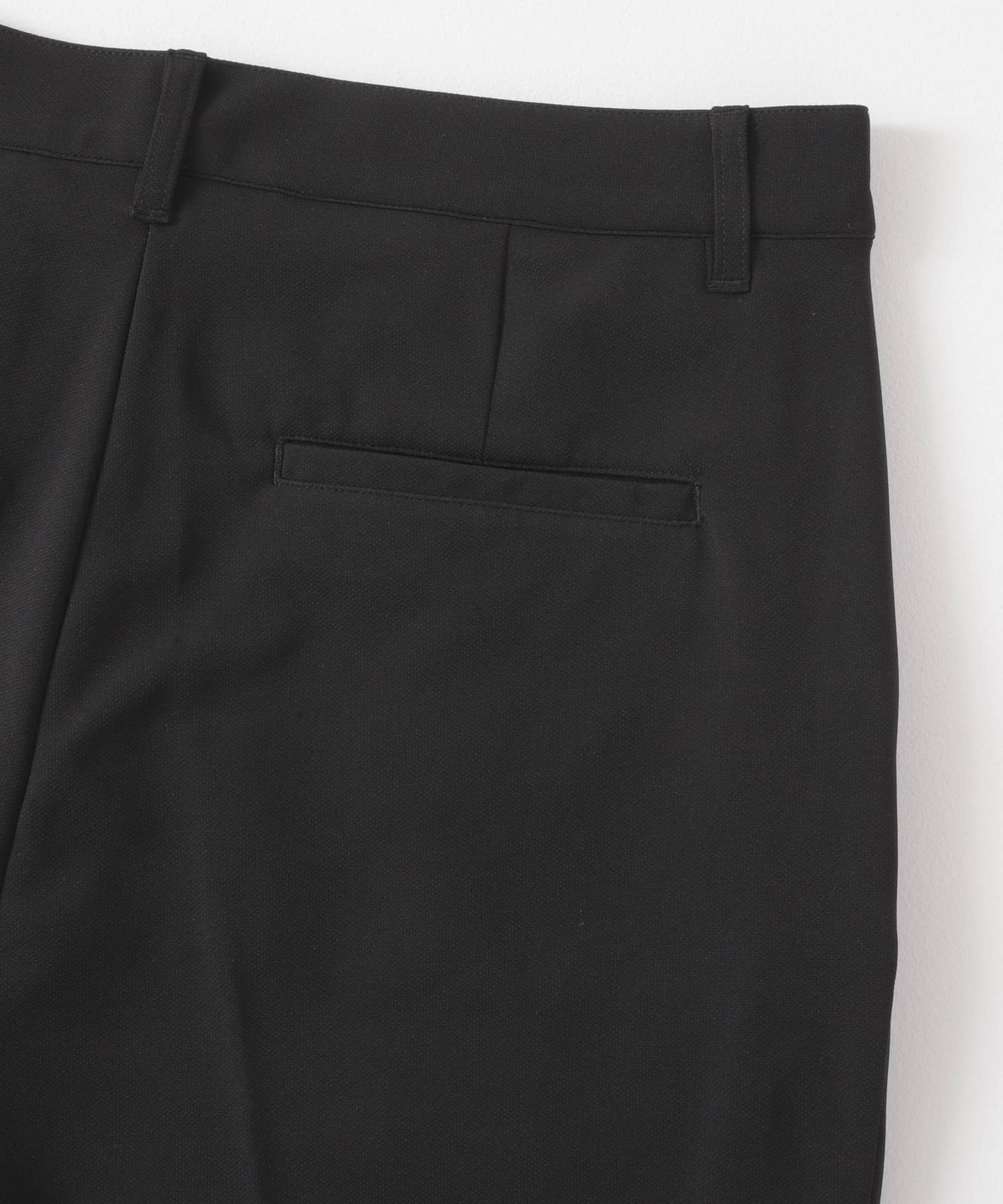 1-tuck スリムフィットスラックス BLK M