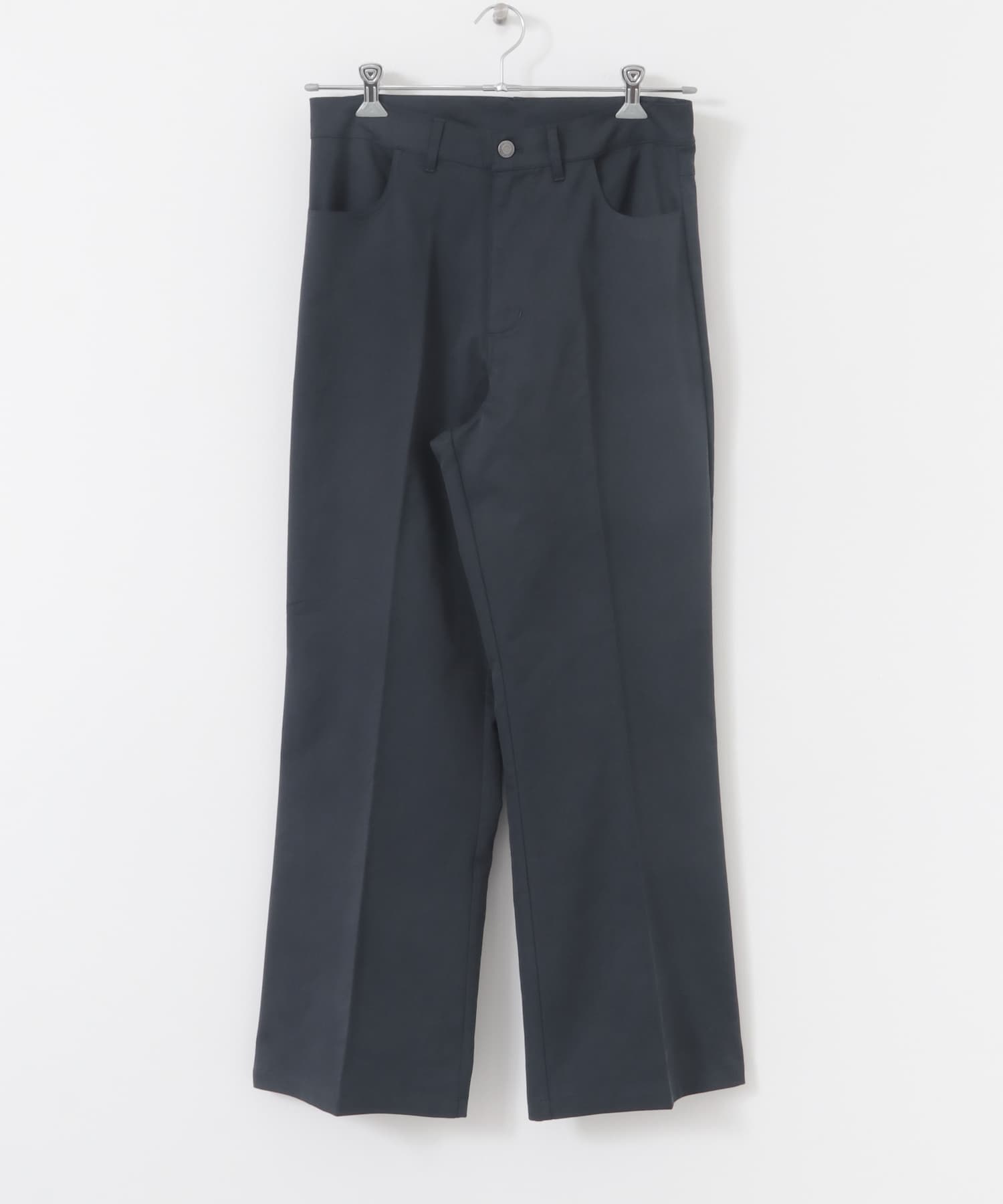 センタープレスフレアードトラウザー NVY M