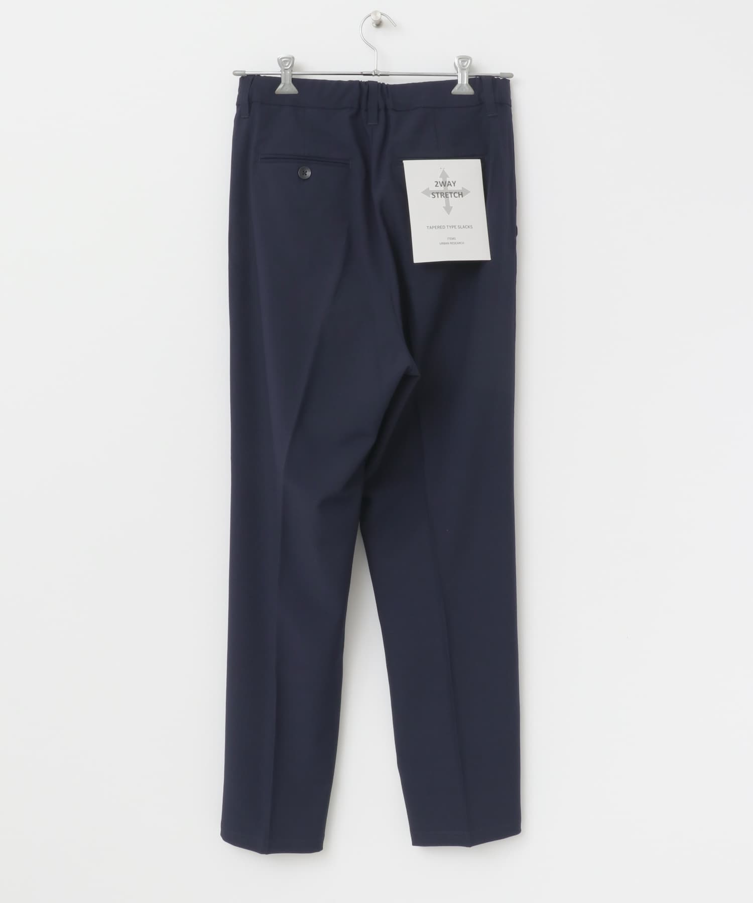 2wayストレッチ テーパードスラックス NVY S