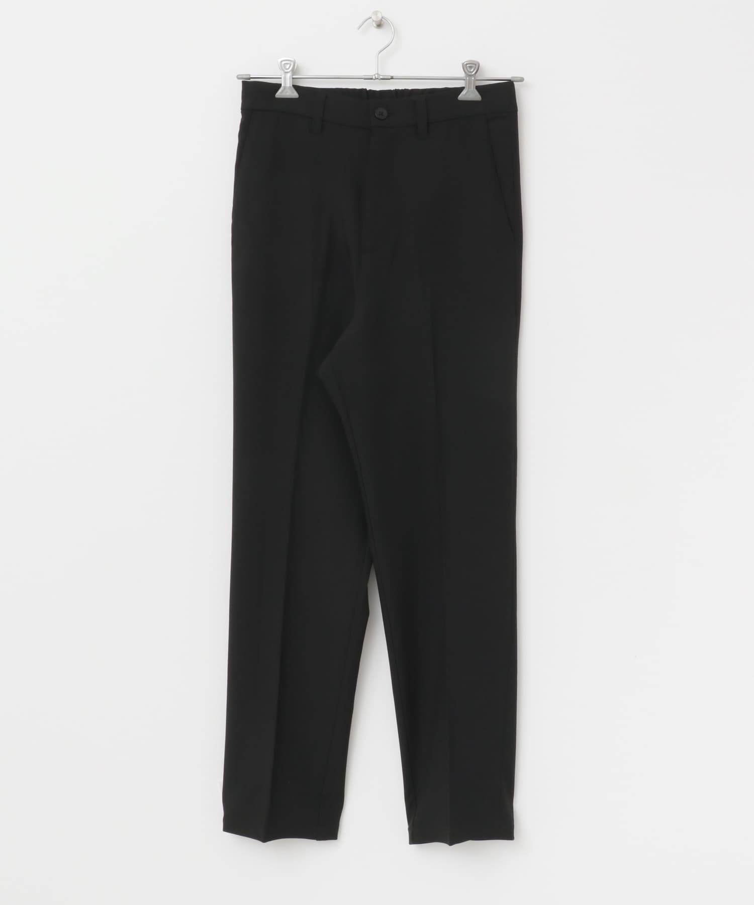 2wayストレッチ テーパードスラックス BLK S