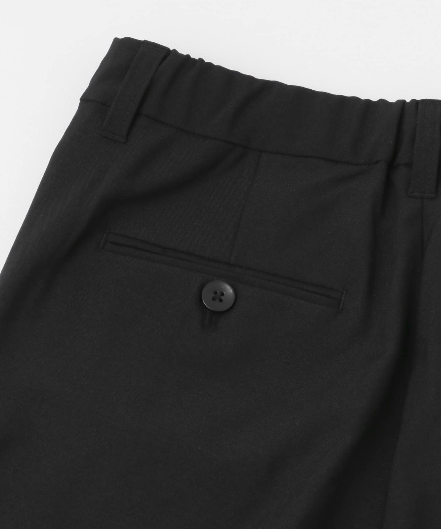 2wayストレッチ テーパードスラックス BLK S