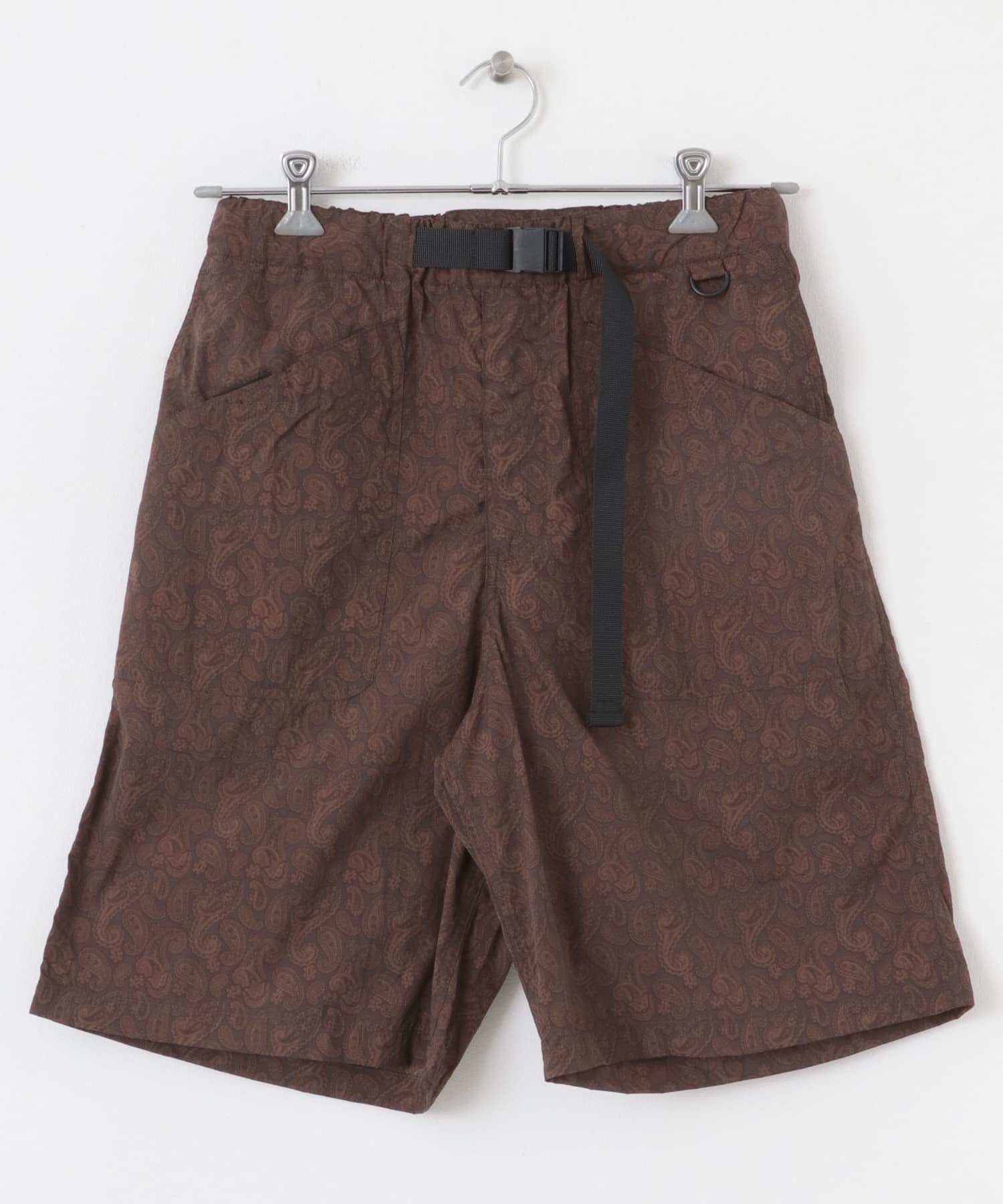 『セットアップ対応』Nylon Paisley Shorts BRN M