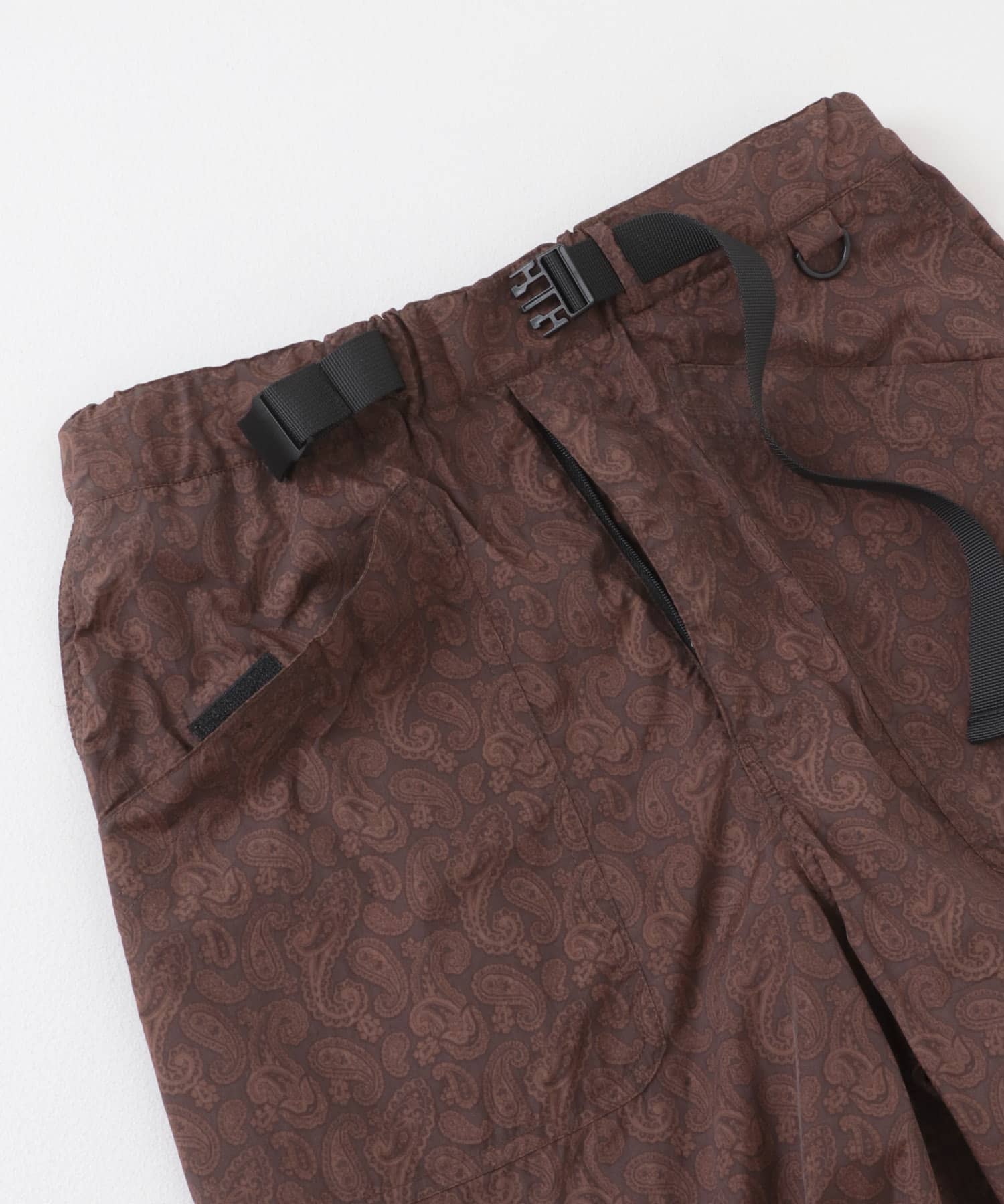『セットアップ対応』Nylon Paisley Shorts BRN M