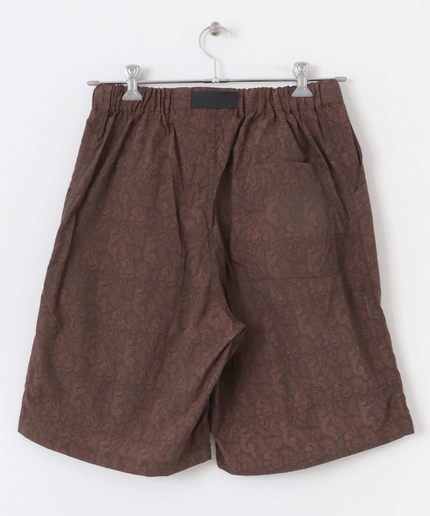 『セットアップ対応』Nylon Paisley Shorts BRN M