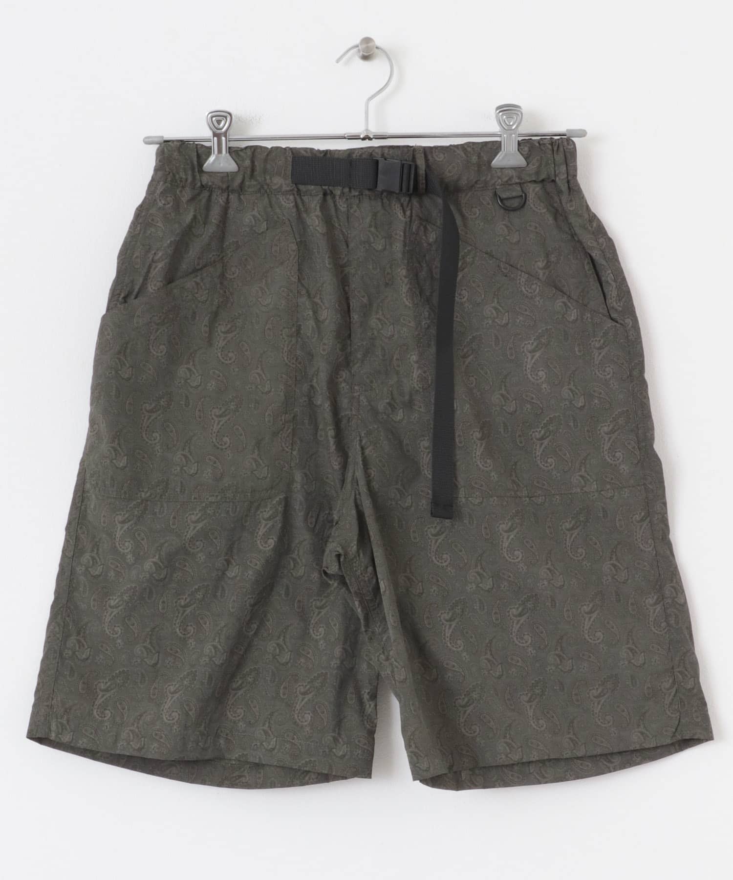『セットアップ対応』Nylon Paisley Shorts KHK M