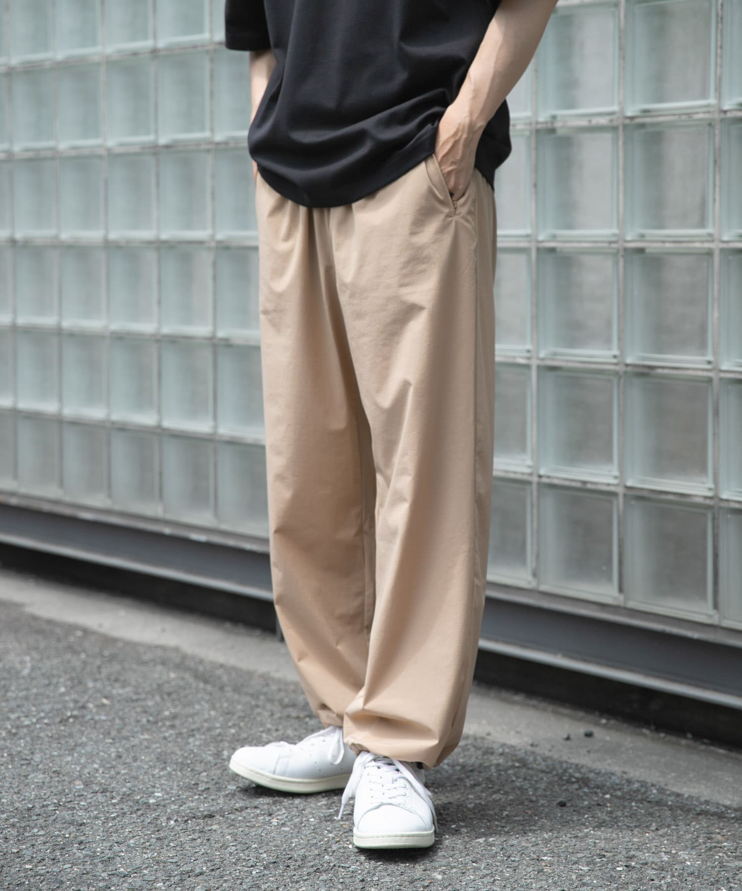 ナイロンストレッチイージーパンツ