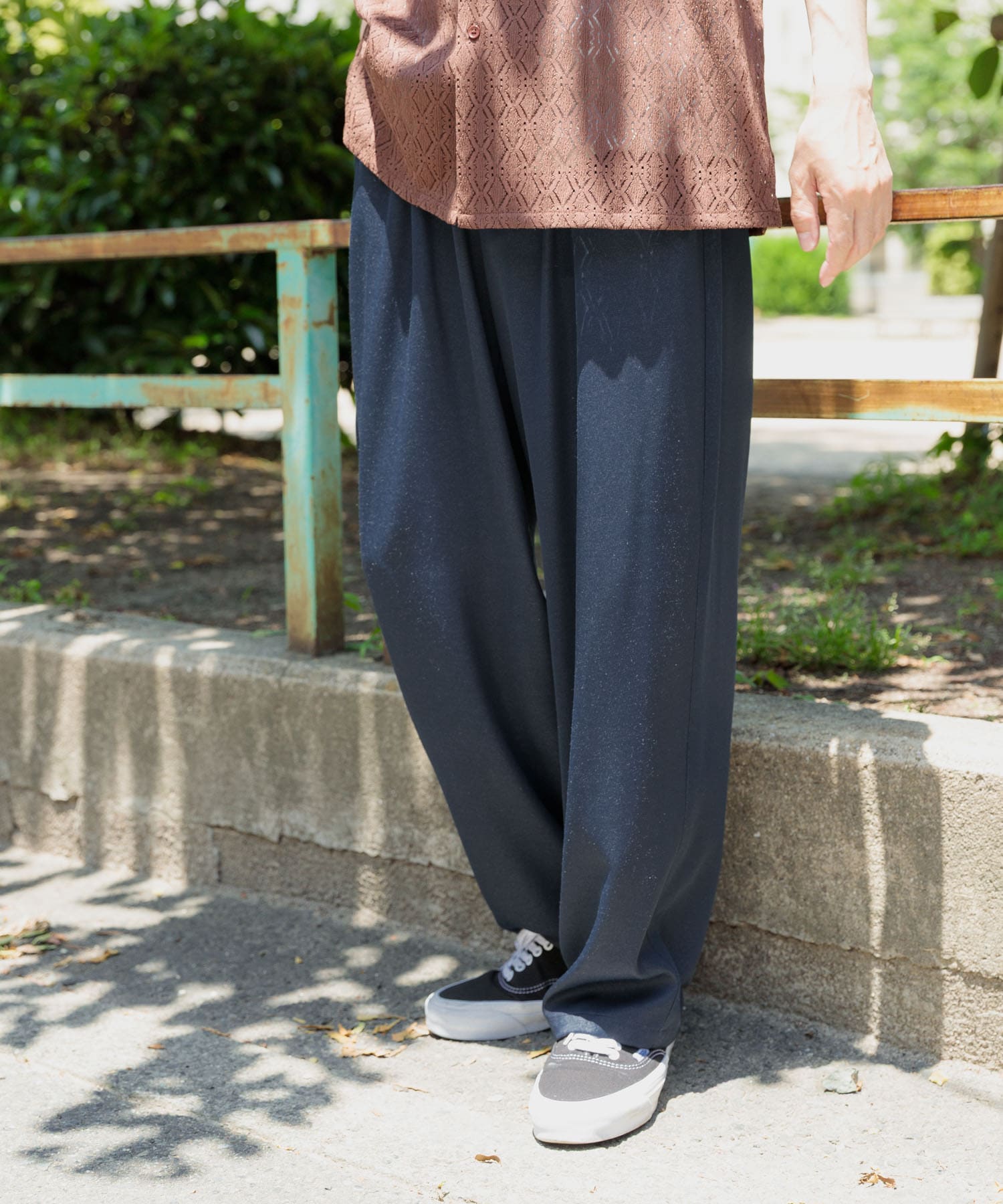 Iridescent Wide Trousers