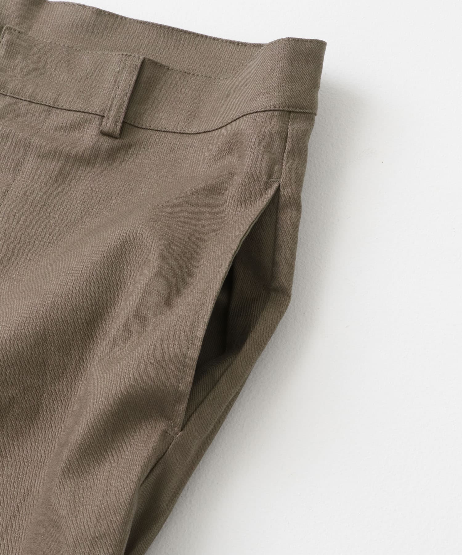 『セットアップ対応』Linen Blend Trousers BRN M