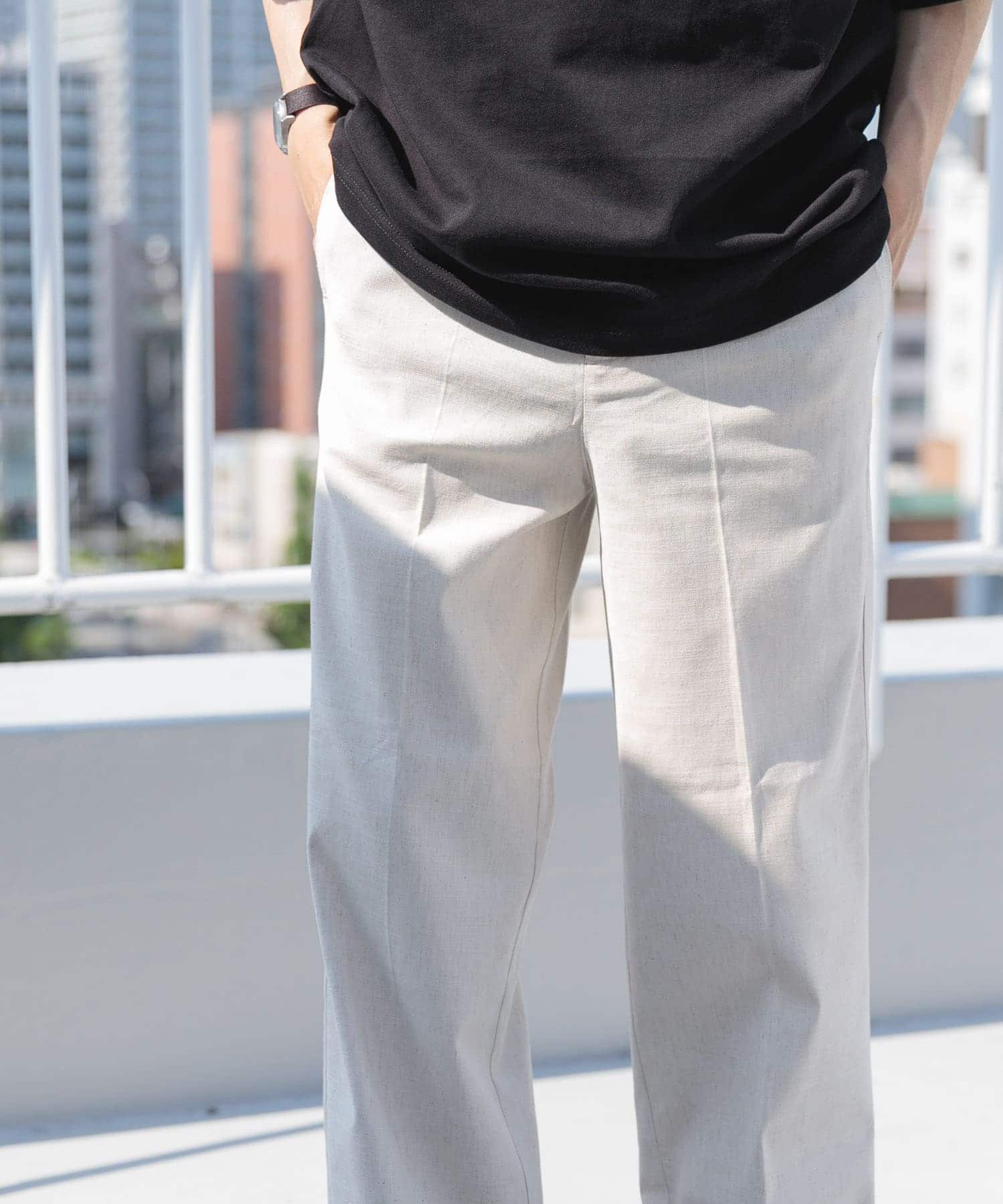 『セットアップ対応』Linen Blend Trousers