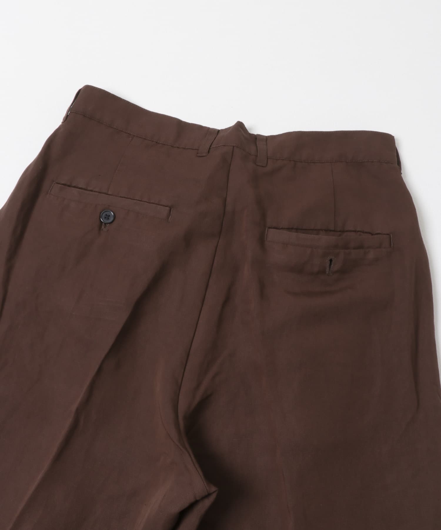 Linen Blend Tapered Pants BRN M
