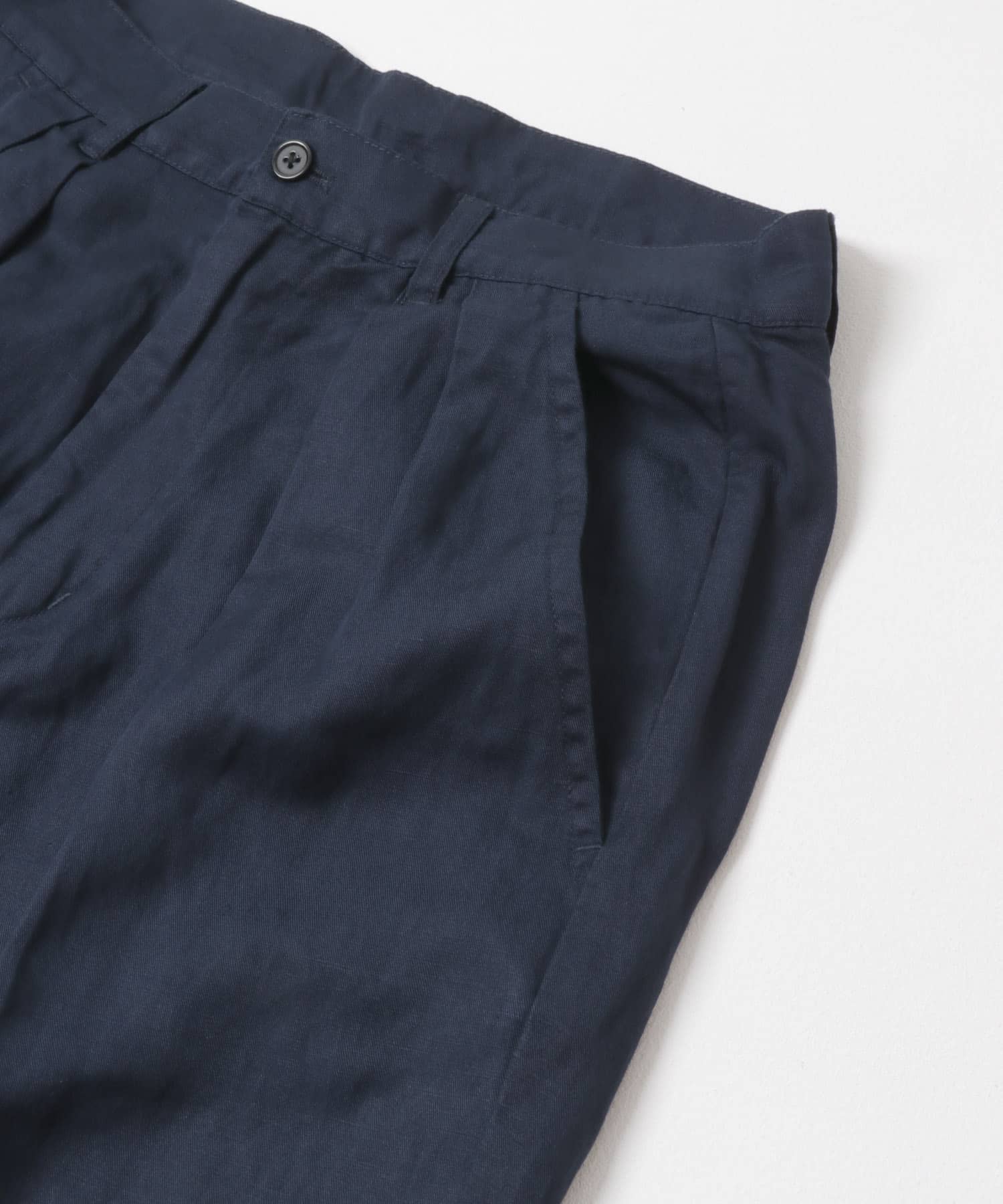 Linen Blend Tapered Pants NVY M