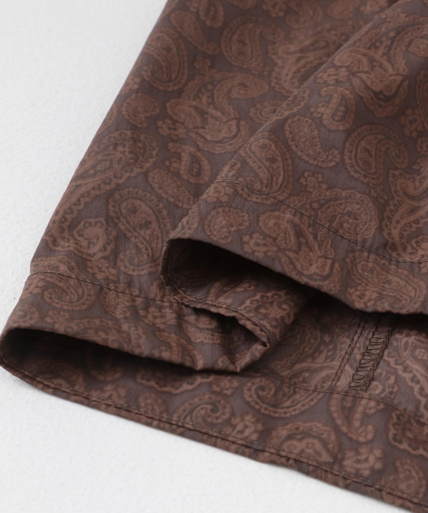 『セットアップ対応』Nylon Paisley Vest BRN M