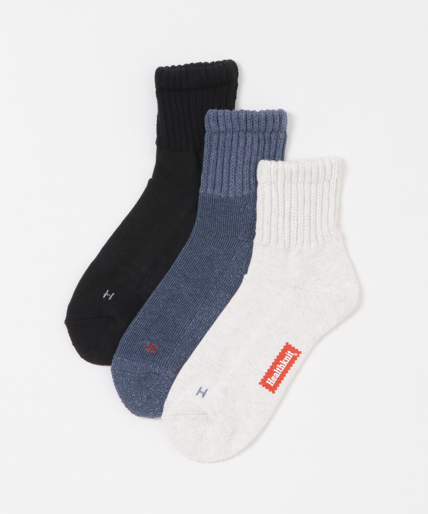 Healthknit　シンカーミドルソックス3P ASSORT -